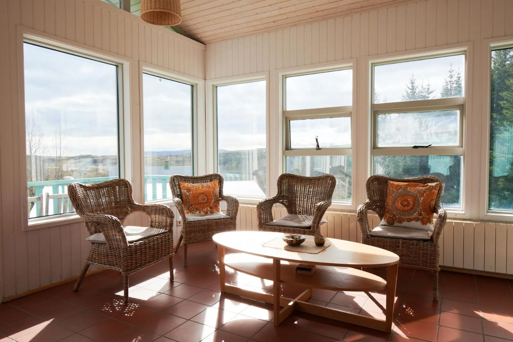 sunbed in Solheimar Eco-Village Guesthouse