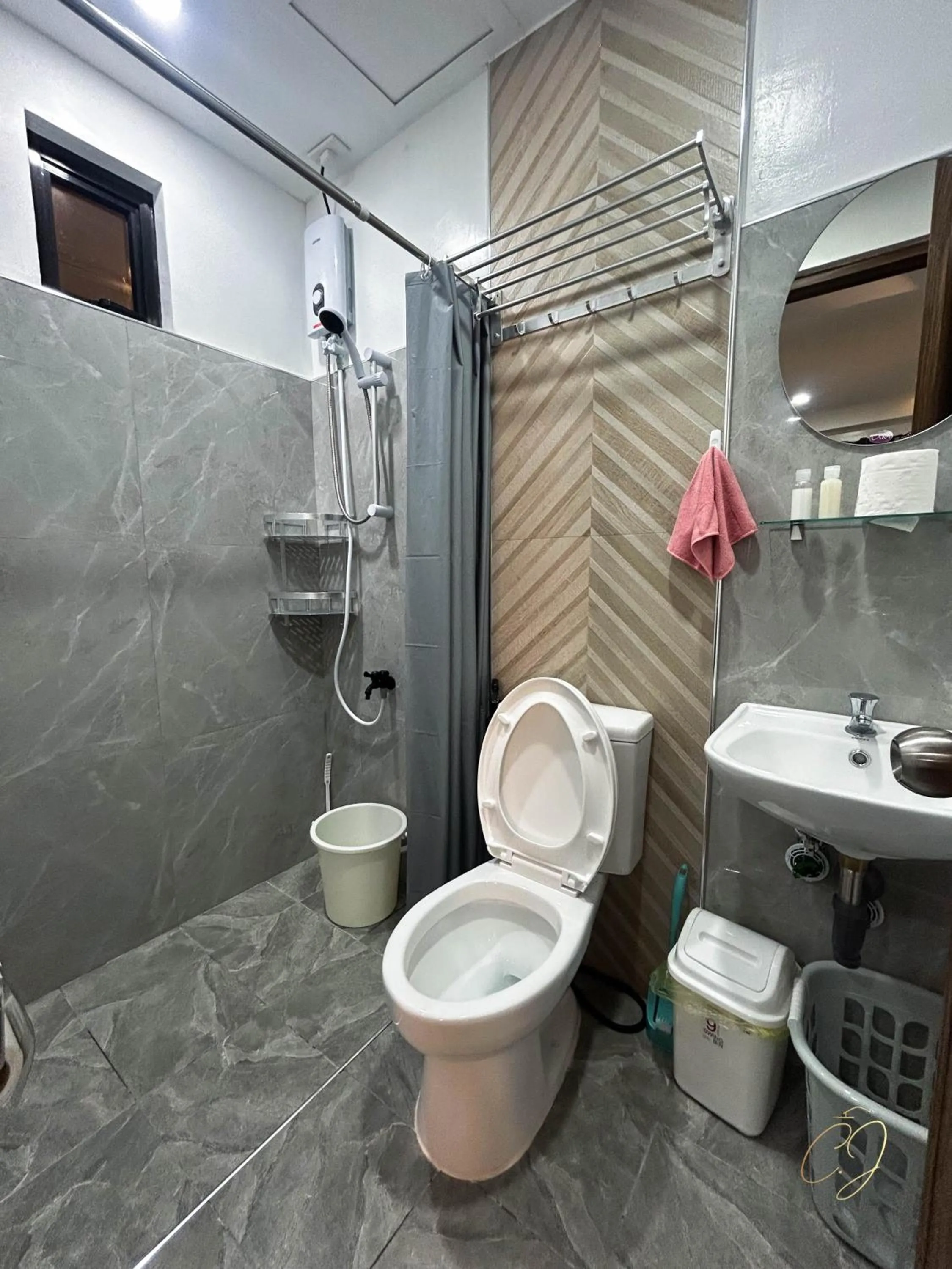 Shower in CJ Apartments