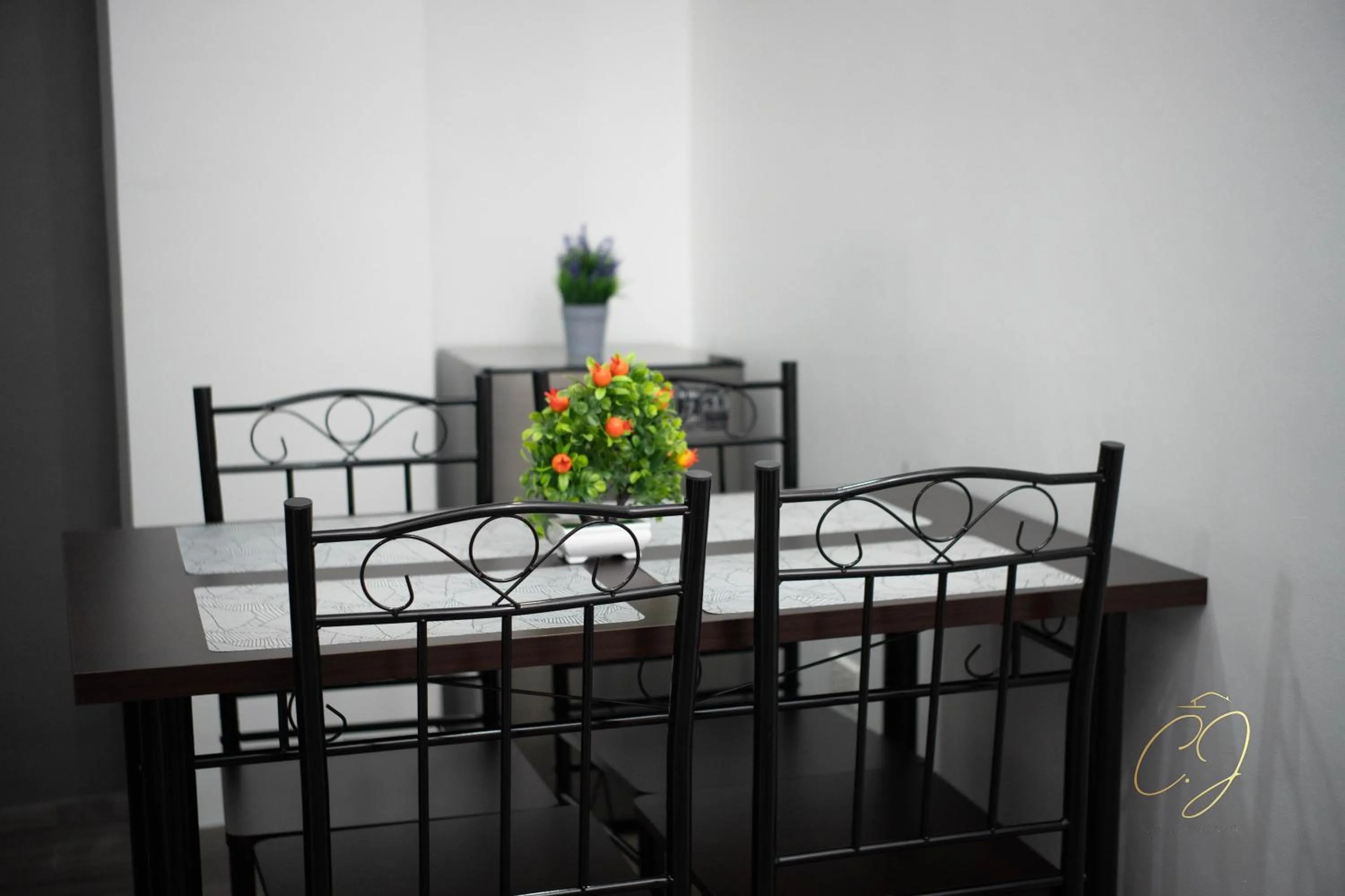 Dining area in CJ Apartments