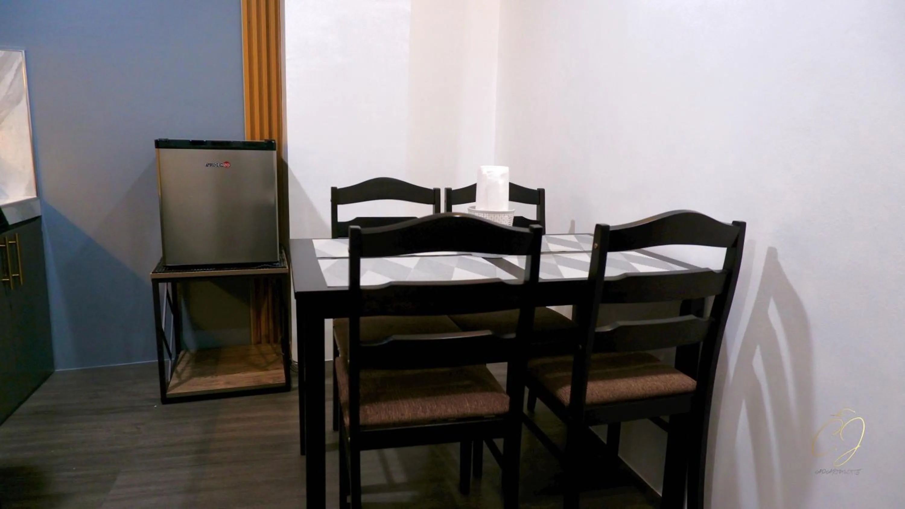 Dining area in CJ Apartments