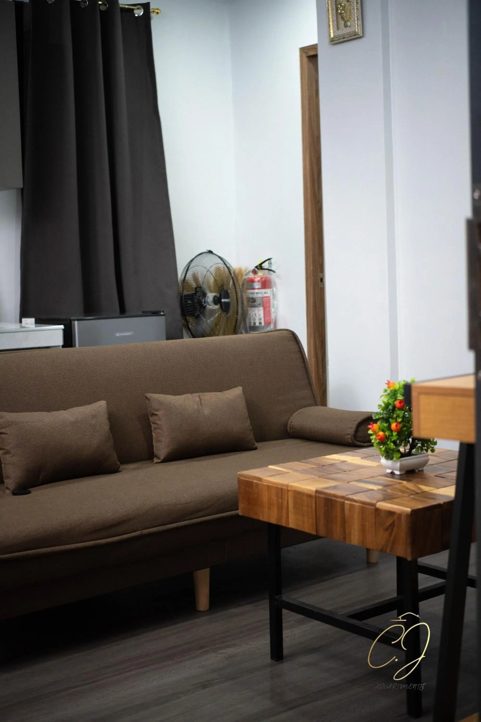 Living room in CJ Apartments