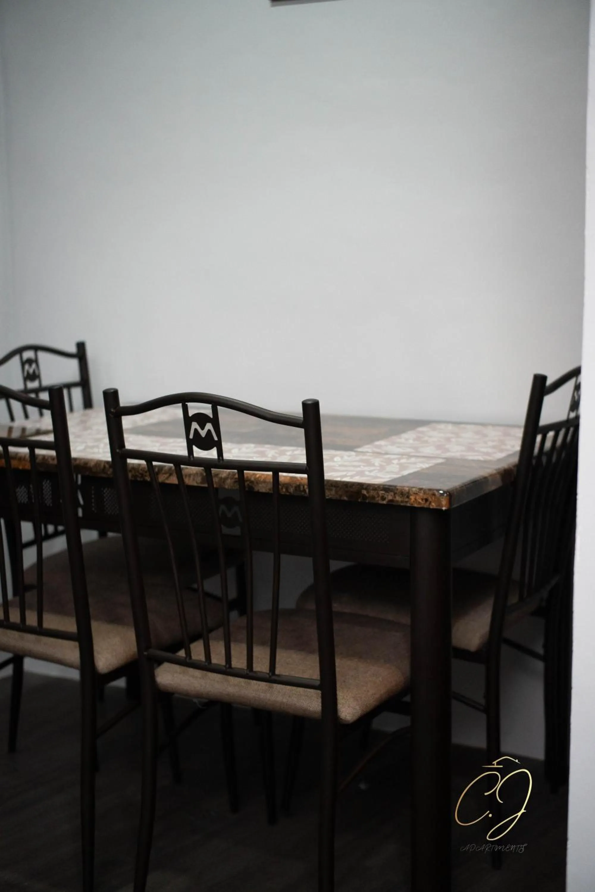 Dining area in CJ Apartments