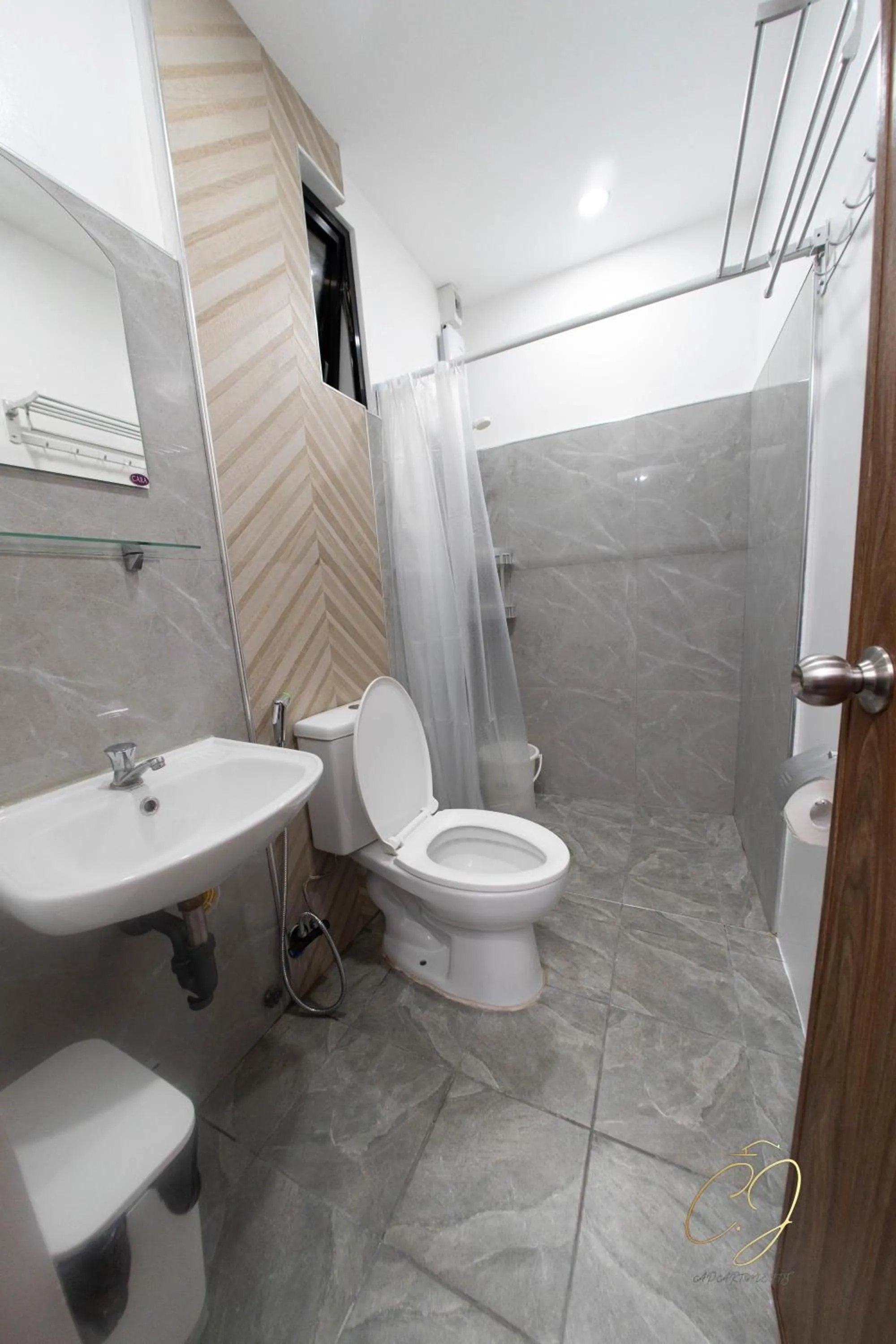 Shower in CJ Apartments