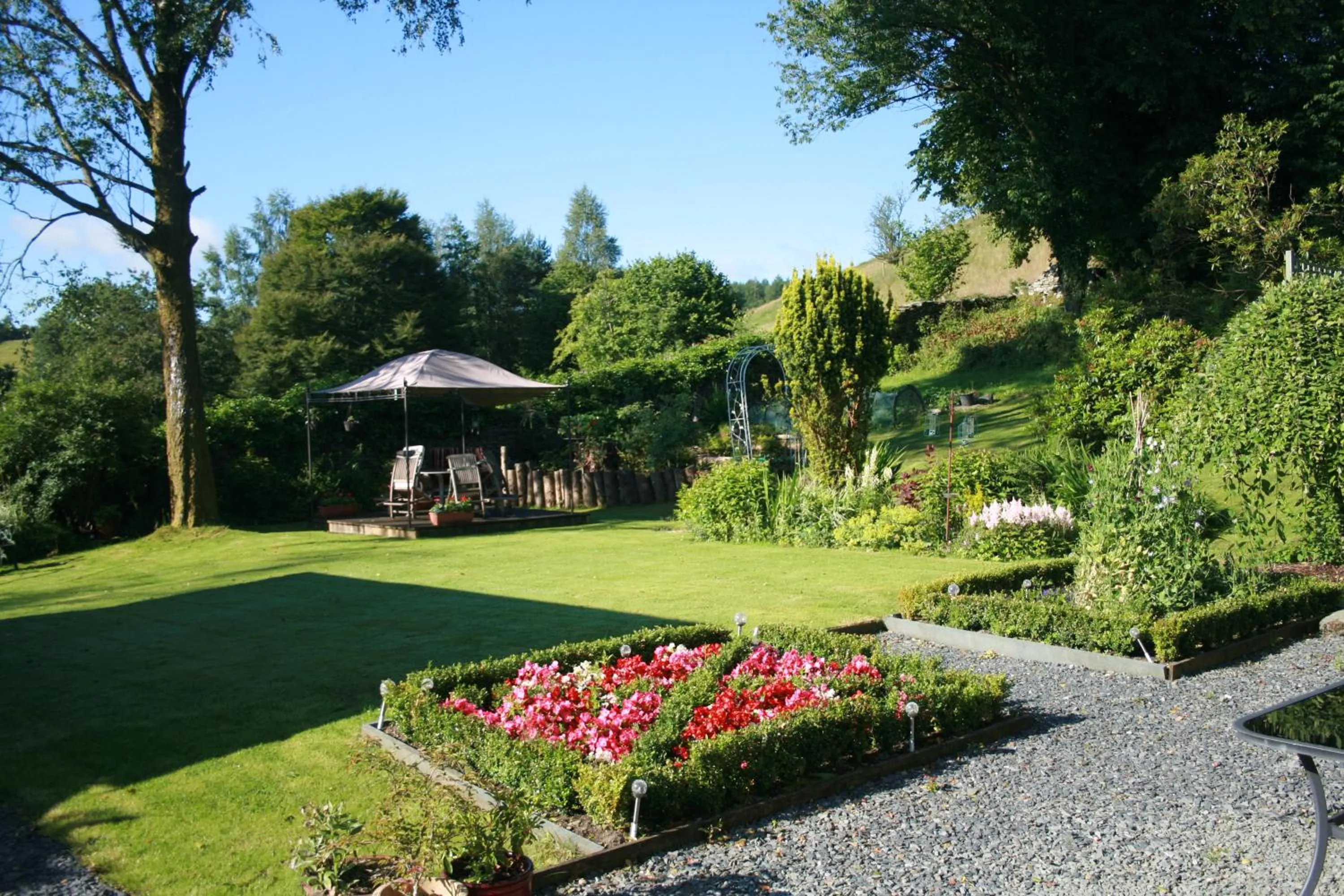 Garden in School House Cottage B&B and tea garden