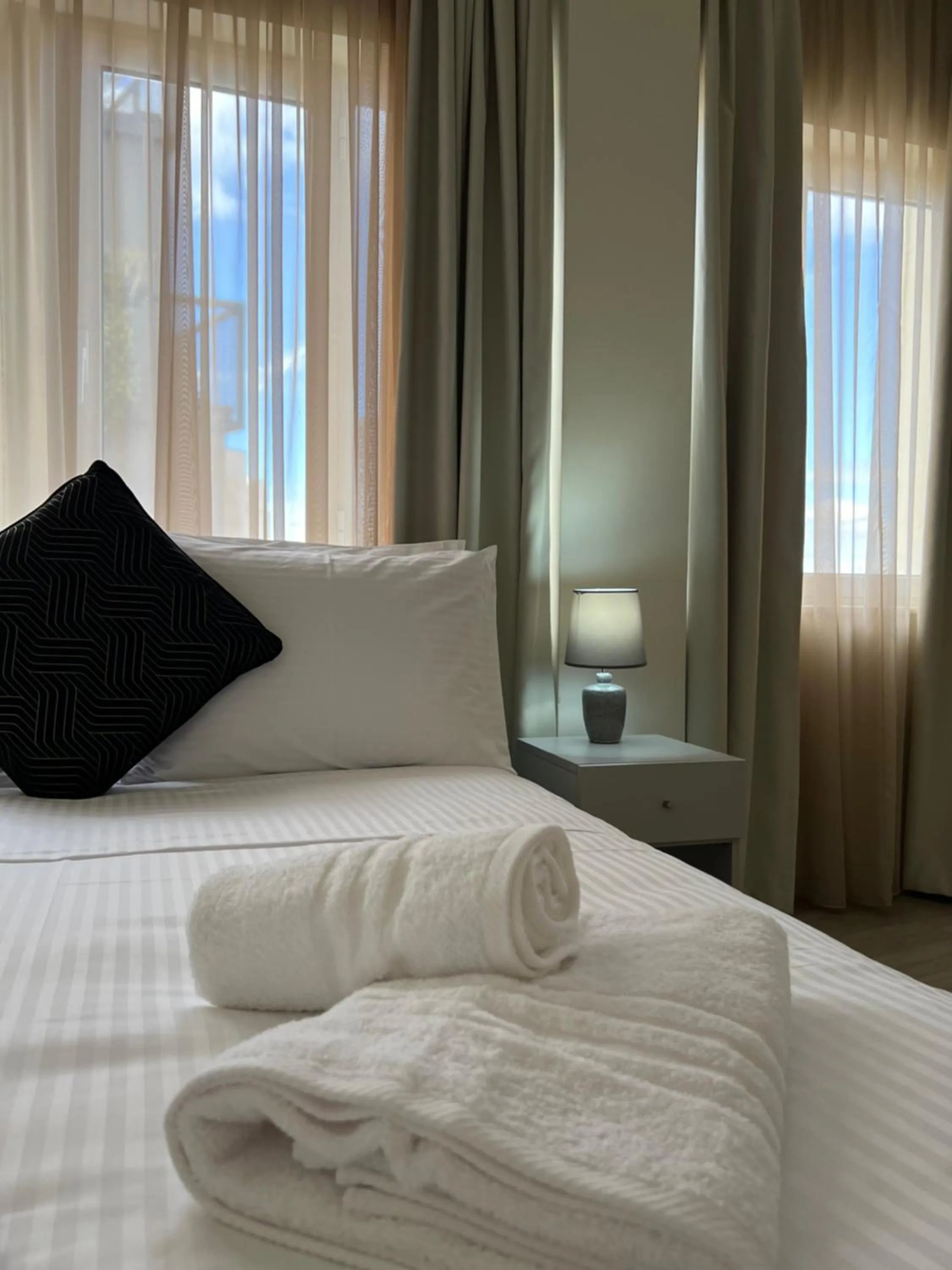 Bed in Athenian Retreat Penthouses