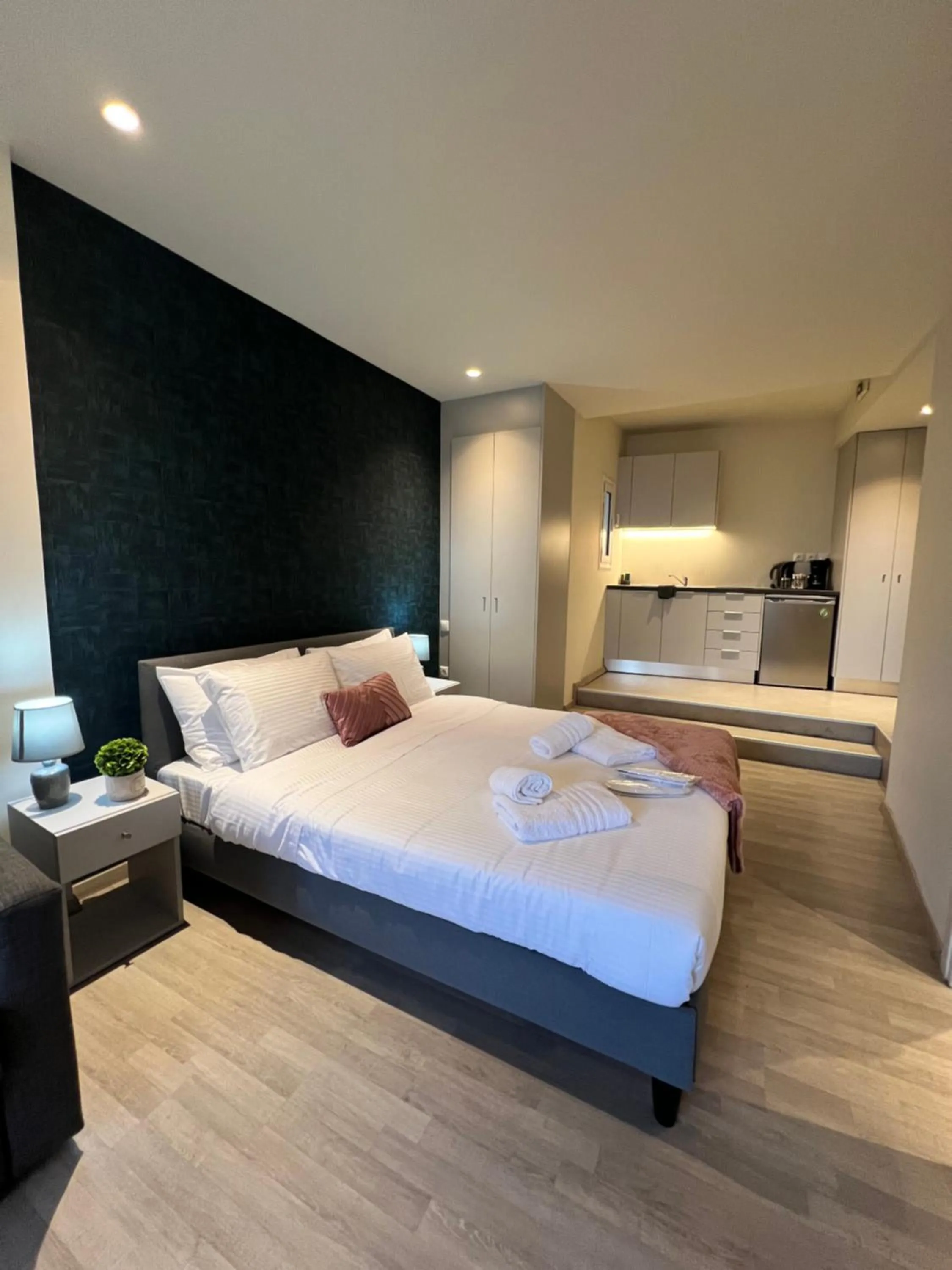 Bed in Athenian Retreat Penthouses