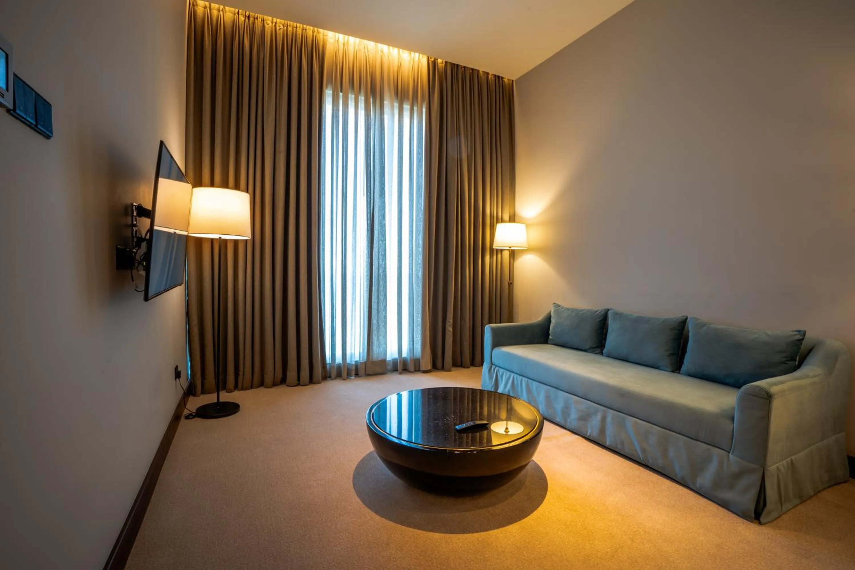 Seating area, Bed in Sofia Colombo City Hotel