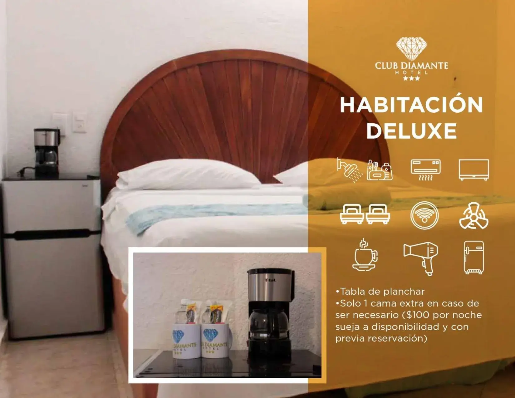 Double Room in Hotel Club Diamante Double Room in Hotel Club Diamante