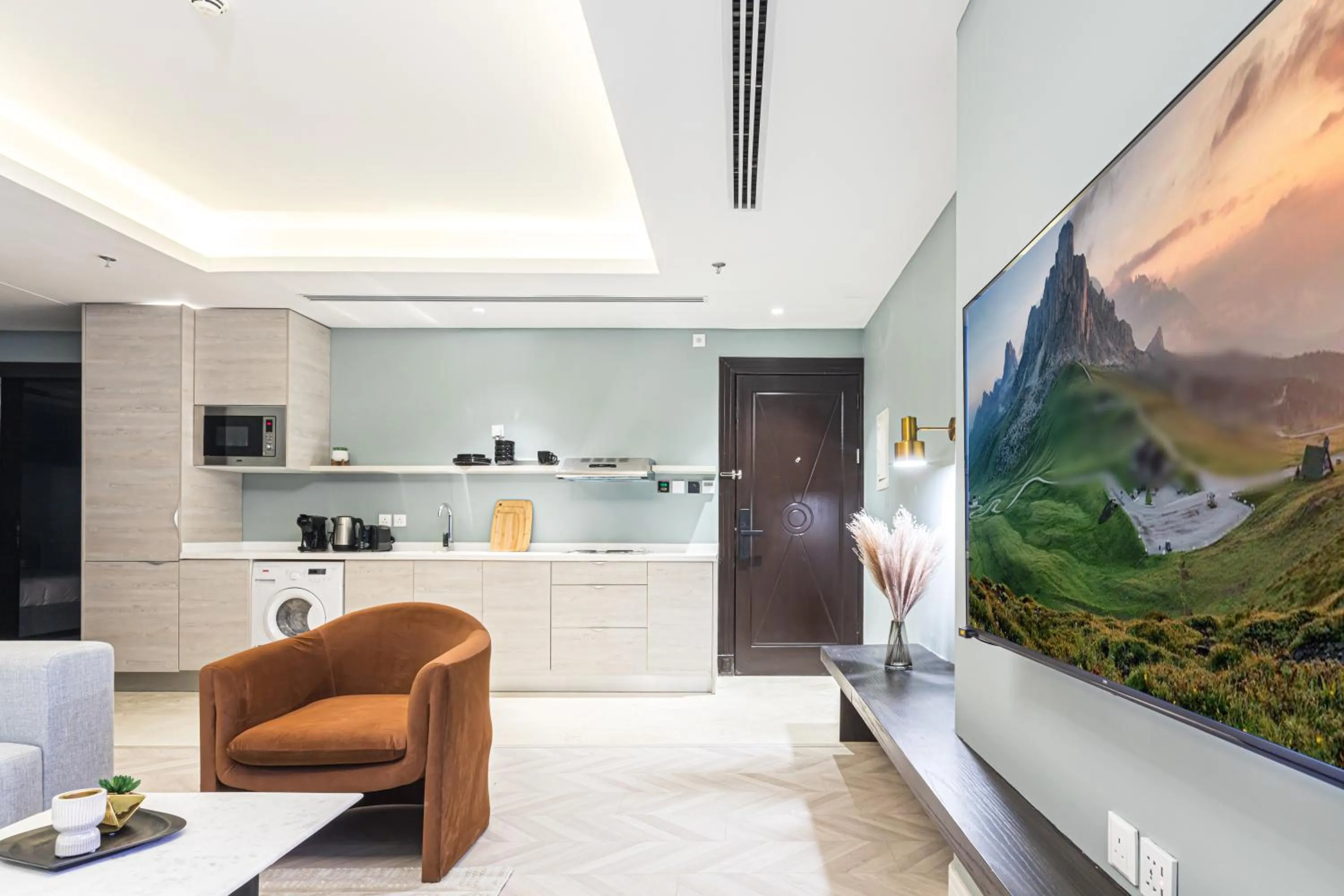 Kitchen or kitchenette in Stella Stays Olaya Tower 1 - Furnished Apartments