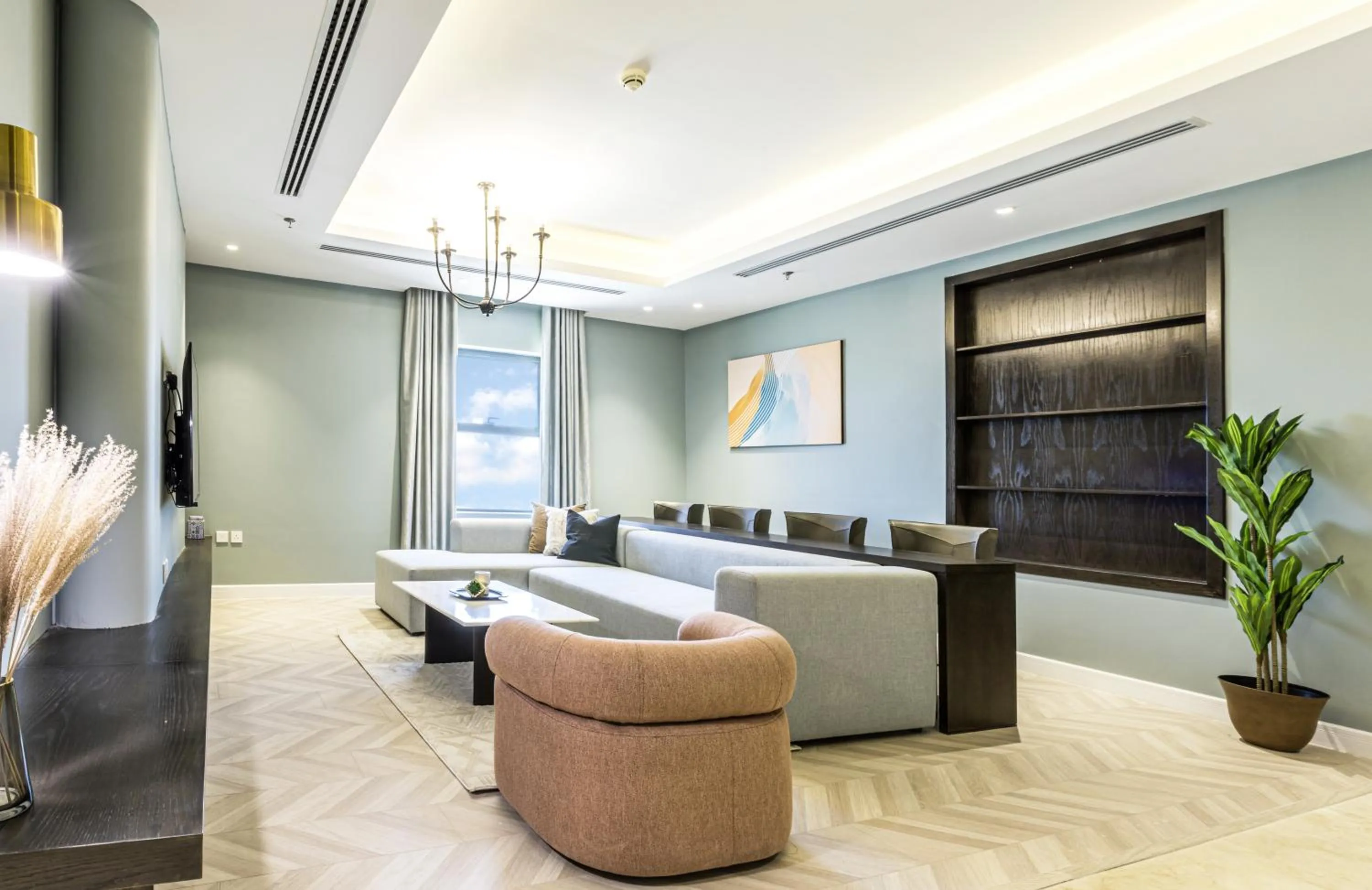 Living room in Stella Stays Olaya Tower 1 - Furnished Apartments