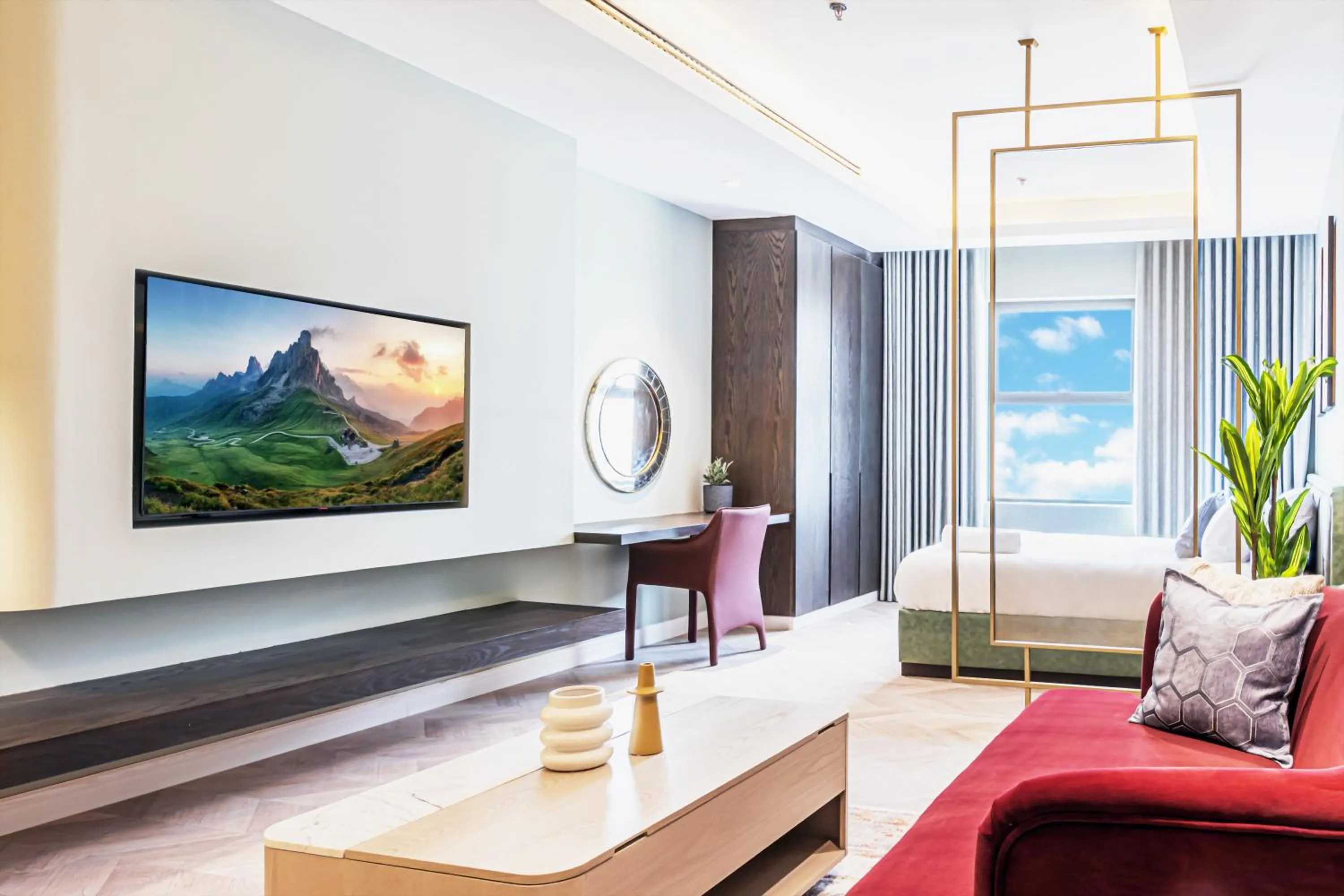 Seating area in Stella Stays Olaya Tower 1 - Furnished Apartments