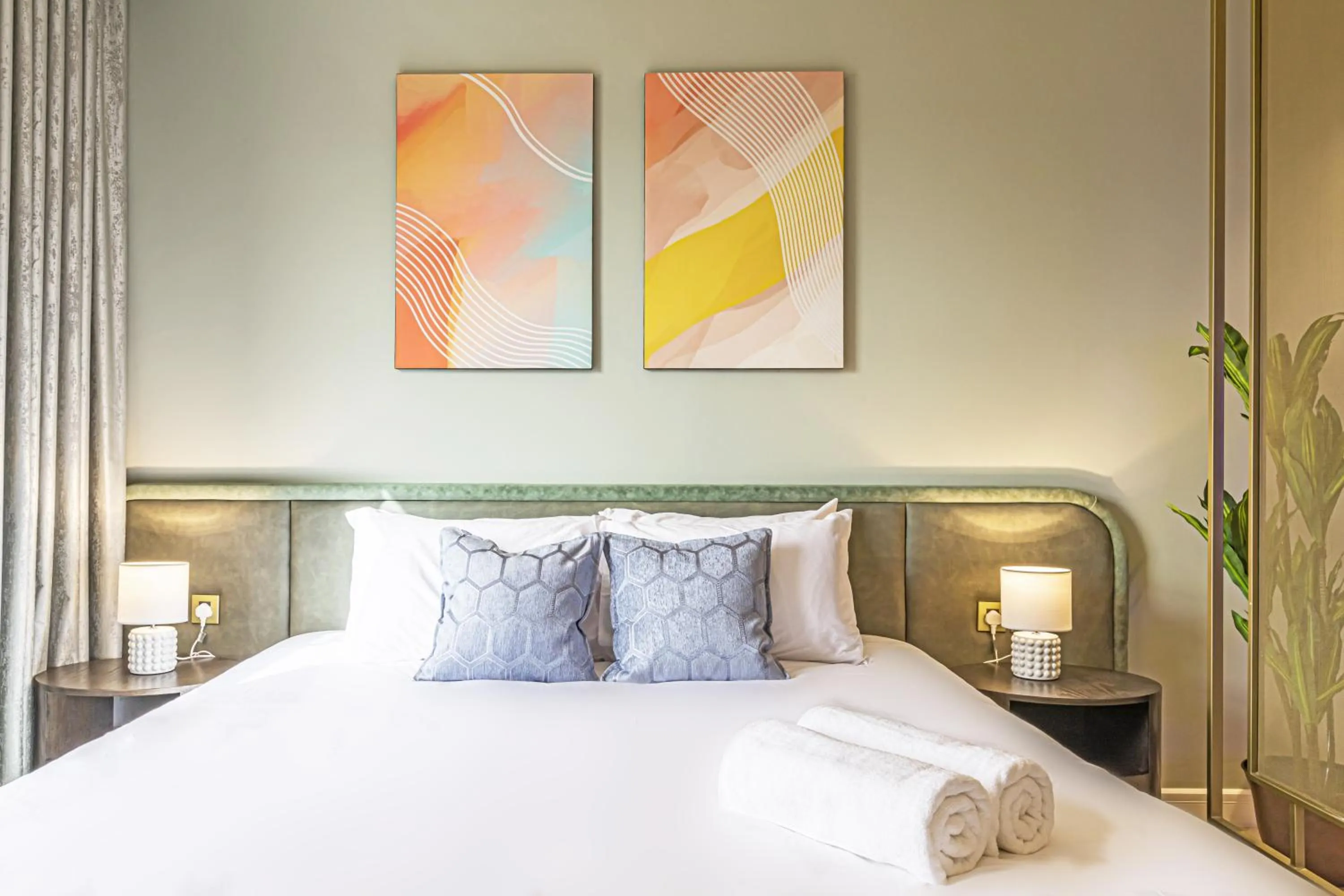 Bedroom, Bed in Stella Stays Olaya Tower 1 - Furnished Apartments