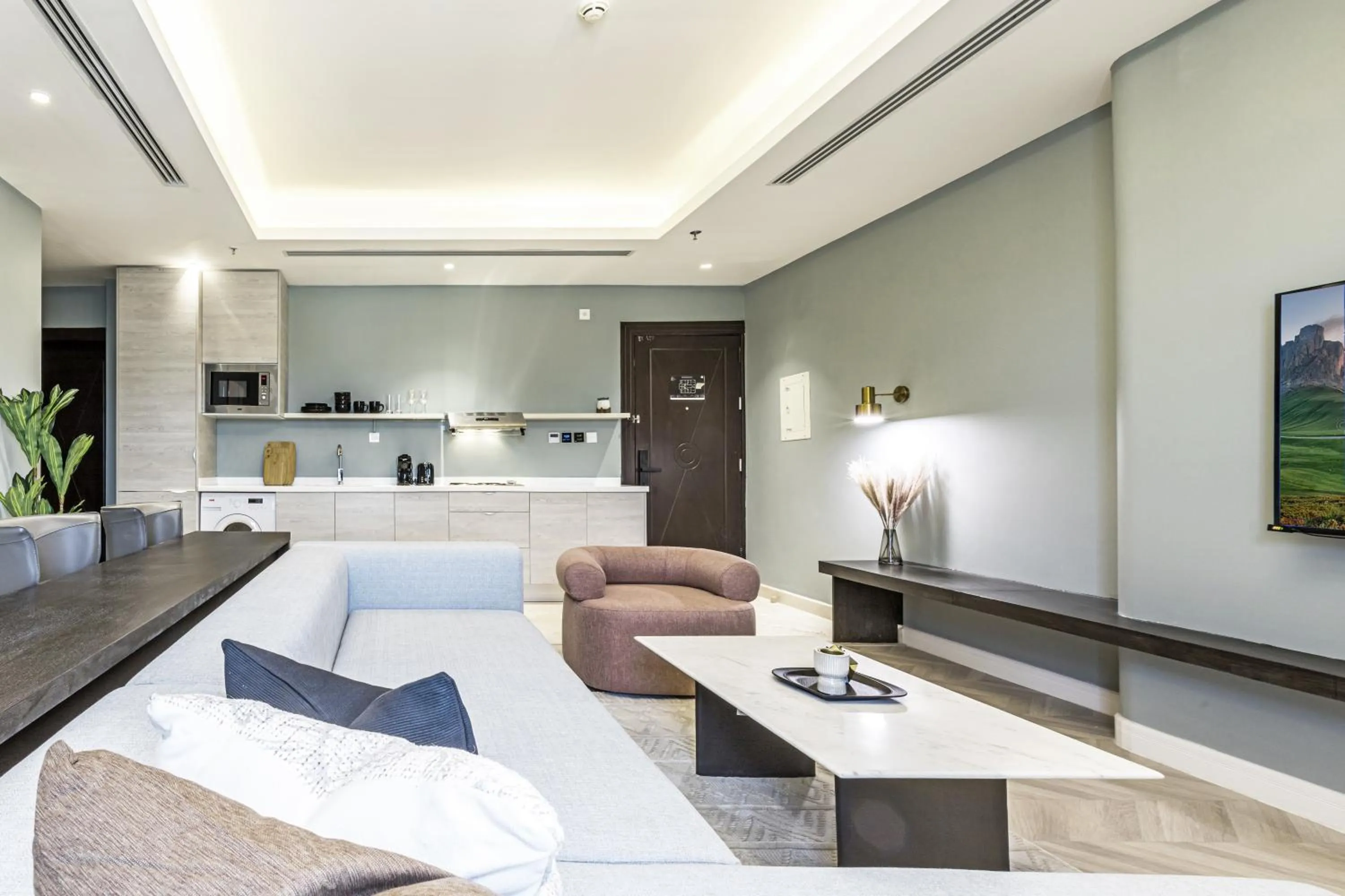 Living room in Stella Stays Olaya Tower 1 - Furnished Apartments