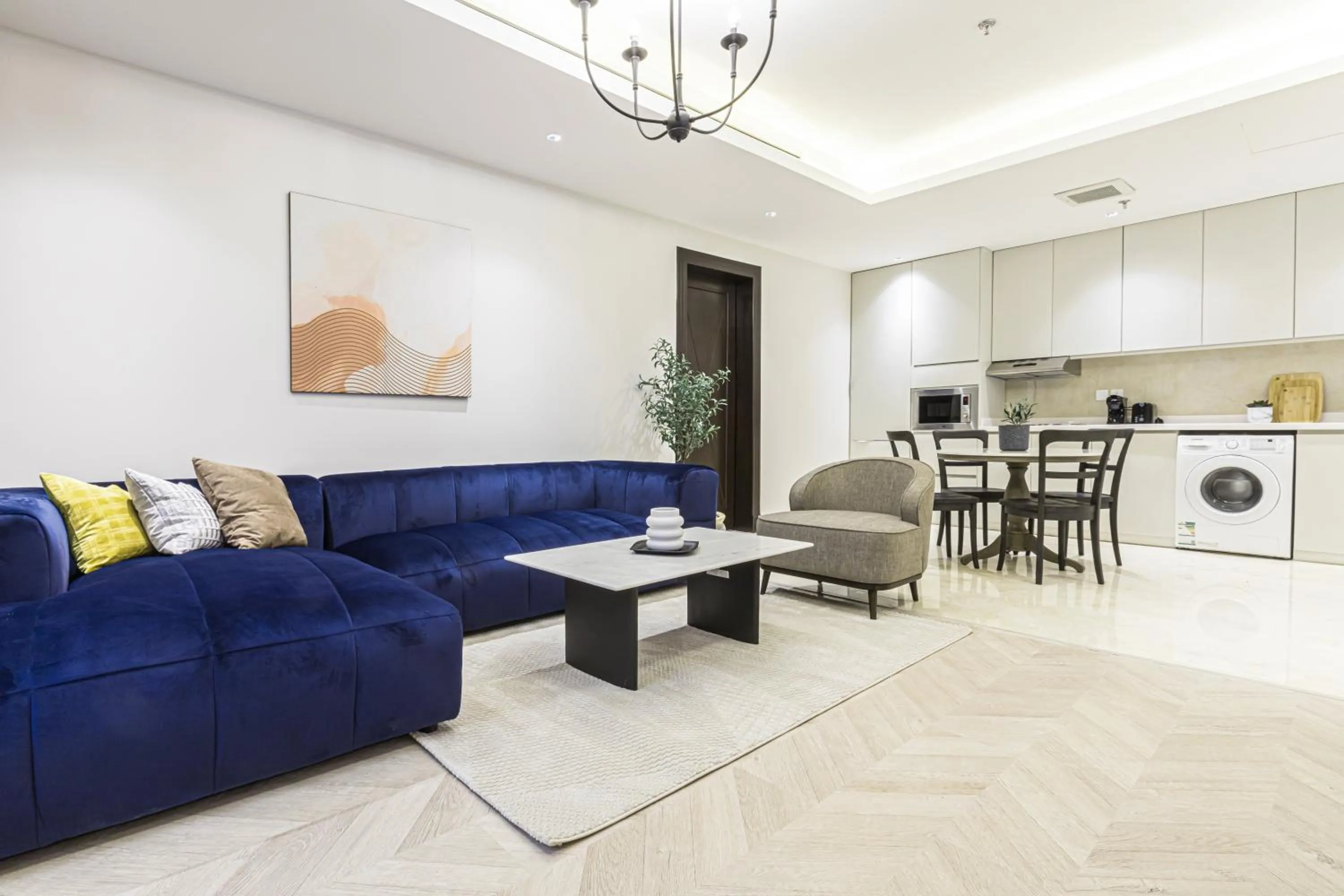 Living room in Stella Stays Olaya Tower 1 - Furnished Apartments