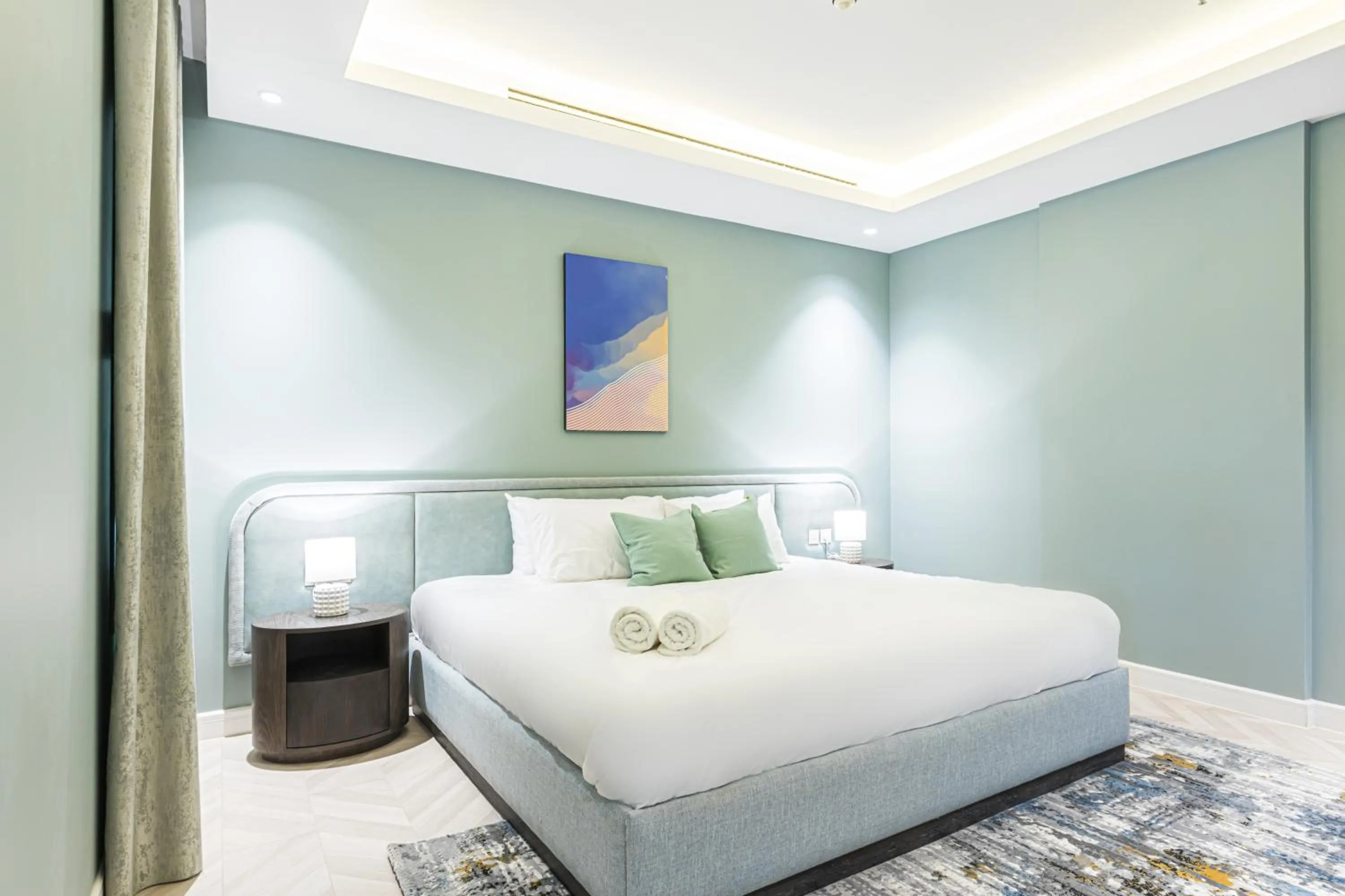 Bedroom, Bed in Stella Stays Olaya Tower 1 - Furnished Apartments