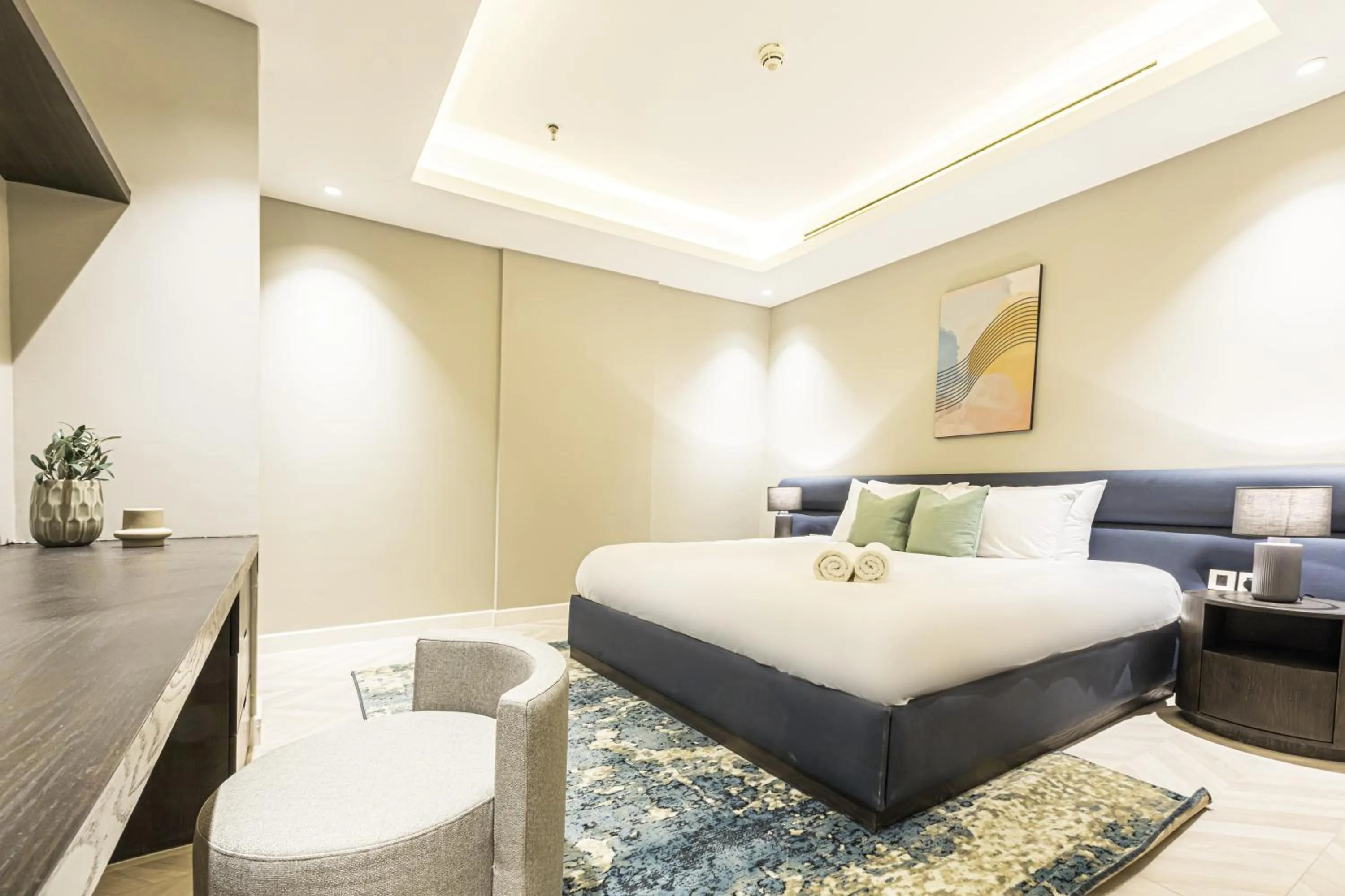 Bedroom, Bed in Stella Stays Olaya Tower 1 - Furnished Apartments
