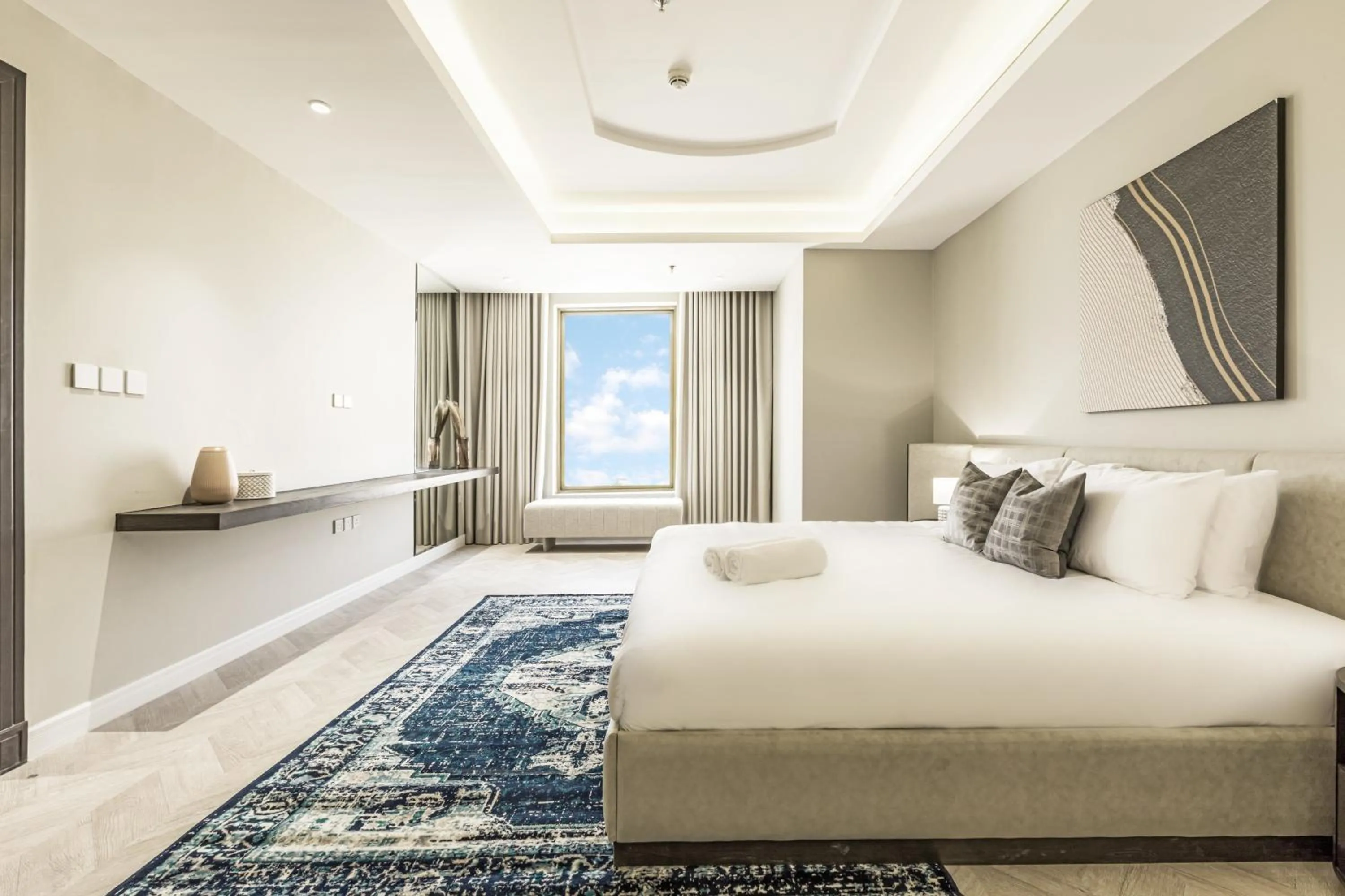 Bedroom, Bed in Stella Stays Olaya Tower 1 - Furnished Apartments