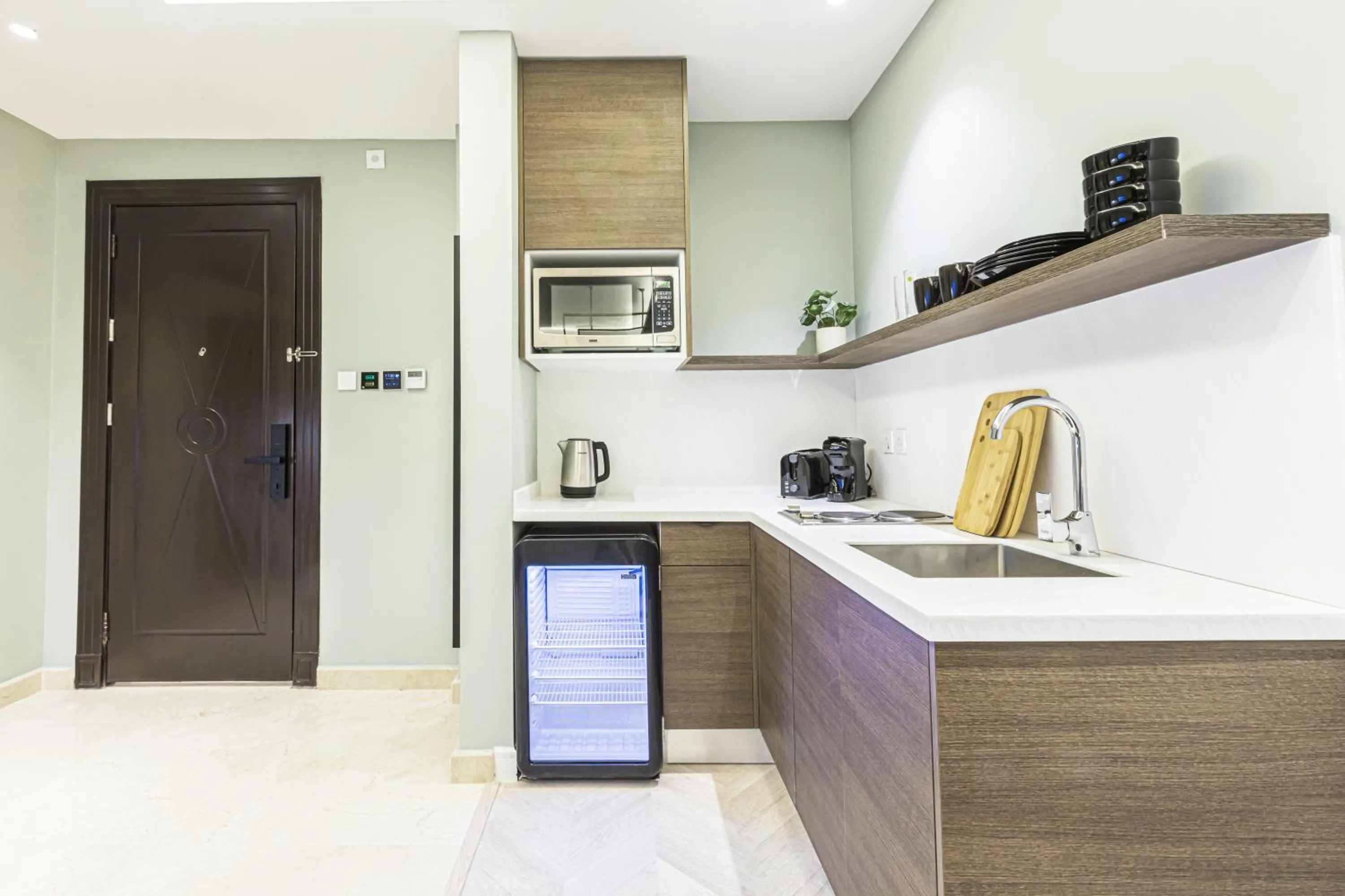 Kitchen or kitchenette in Stella Stays Olaya Tower 1 - Furnished Apartments