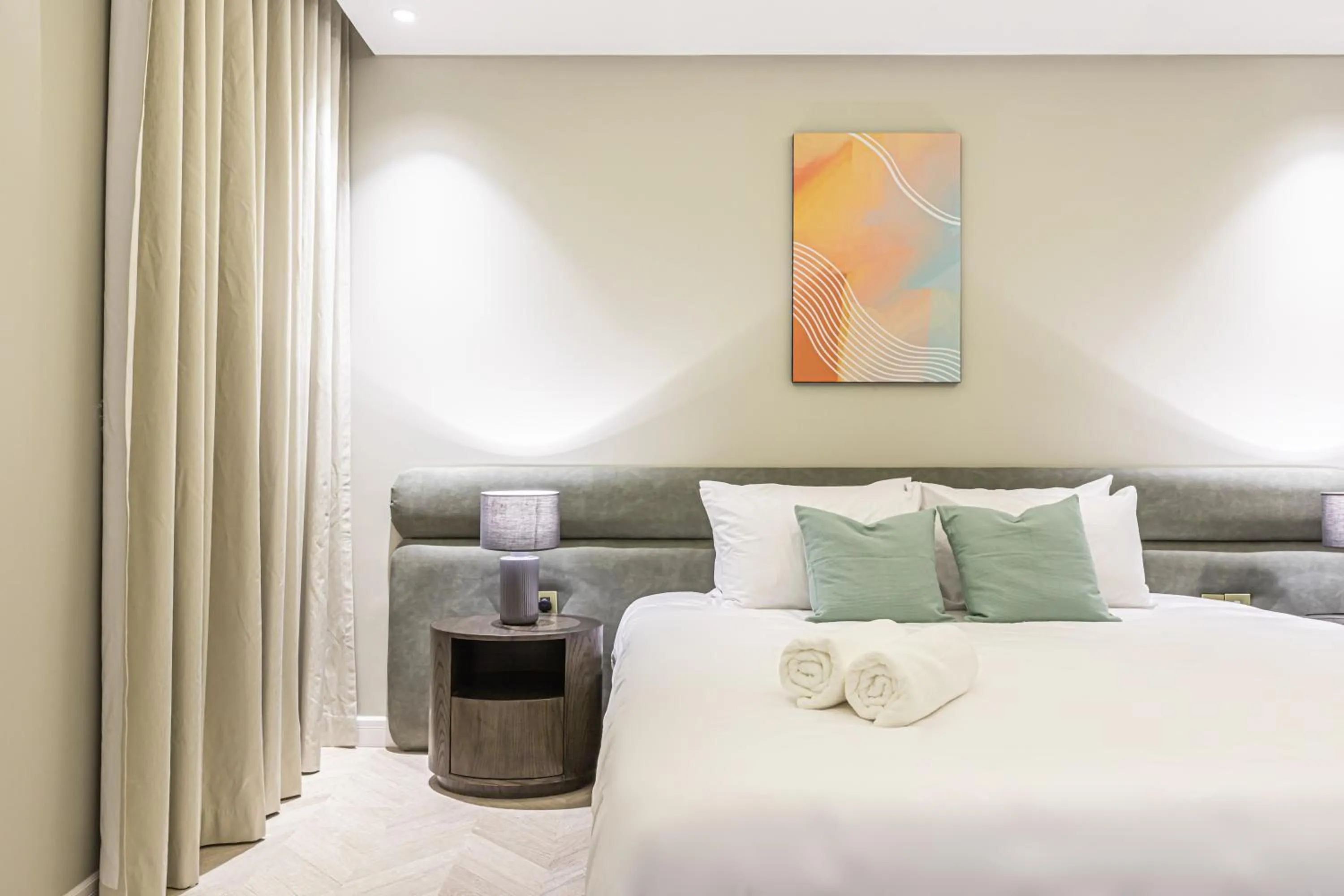 Bedroom, Bed in Stella Stays Olaya Tower 1 - Furnished Apartments