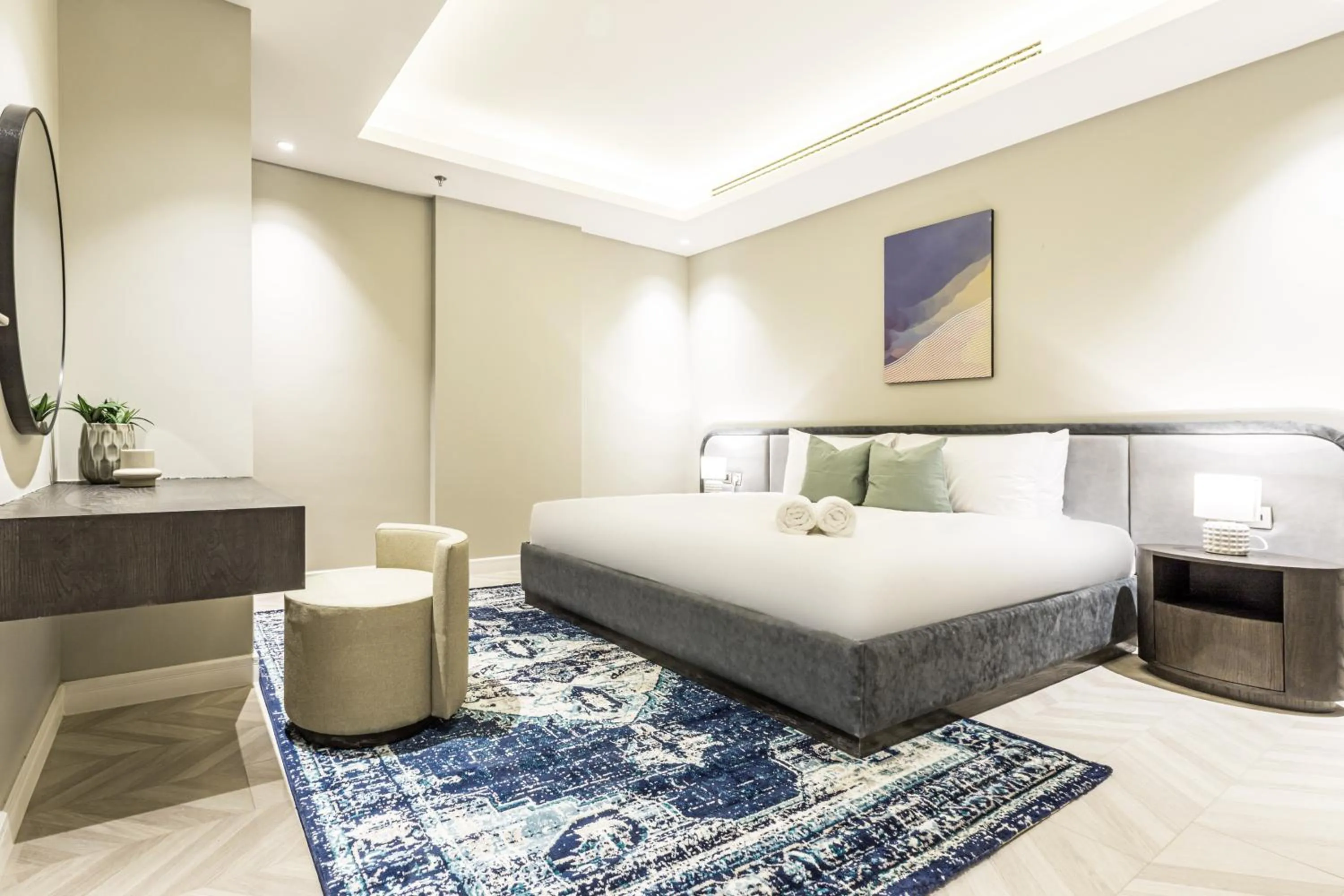 Bedroom, Bed in Stella Stays Olaya Tower 1 - Furnished Apartments