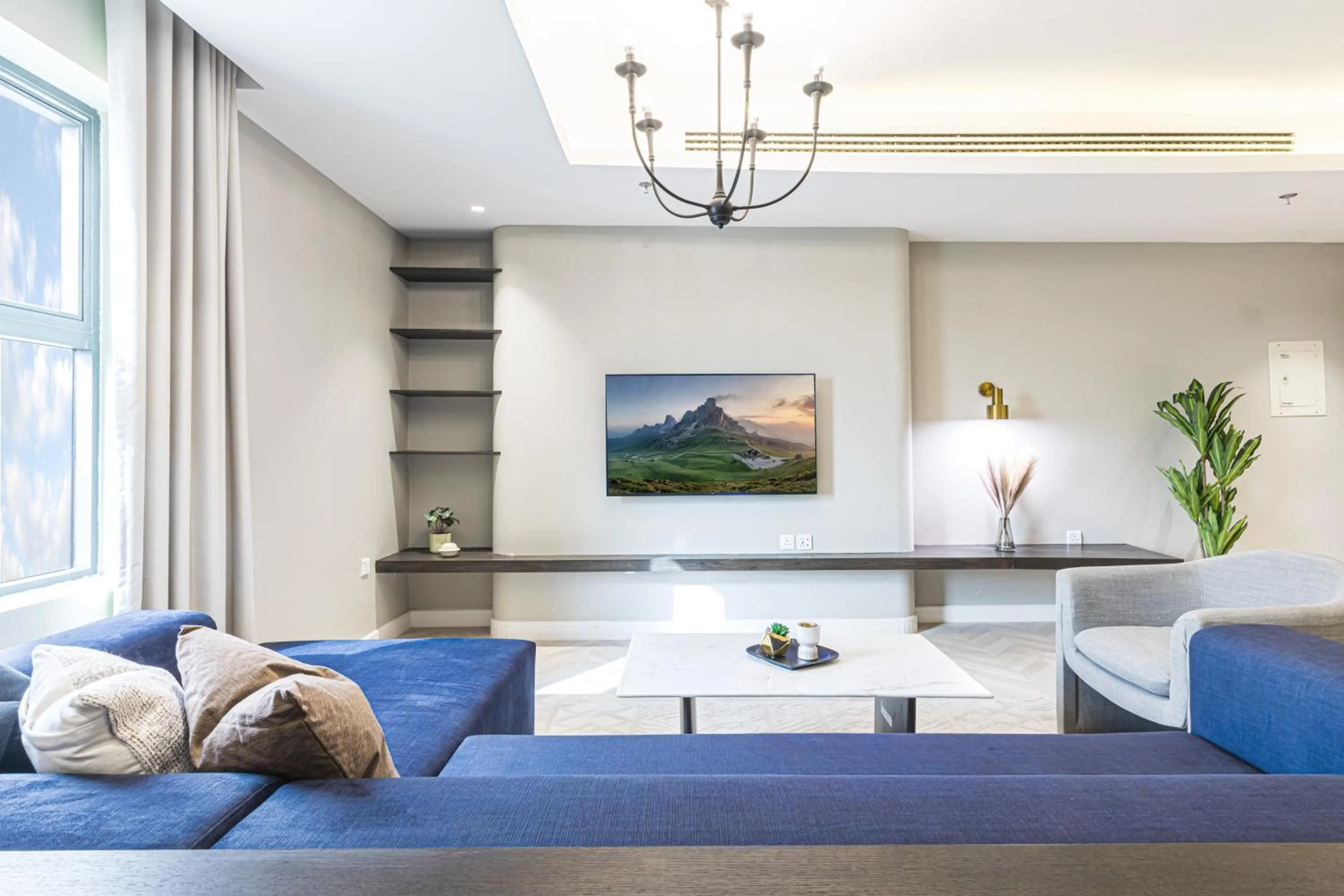 Living room in Stella Stays Olaya Tower 1 - Furnished Apartments