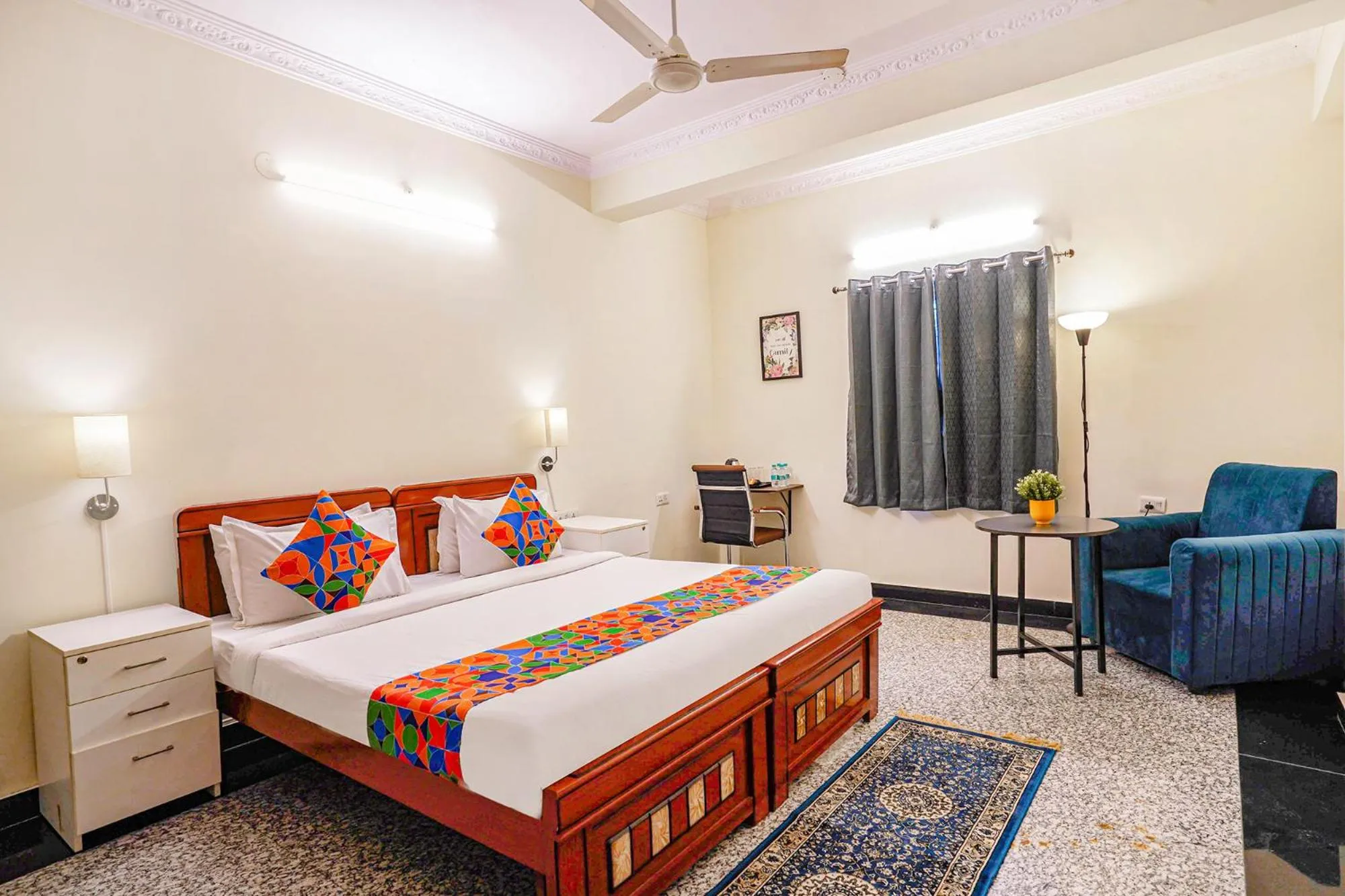 Bed in FabHotel Eminent Suites Banjara Hills - Nr LV Prasad Institute