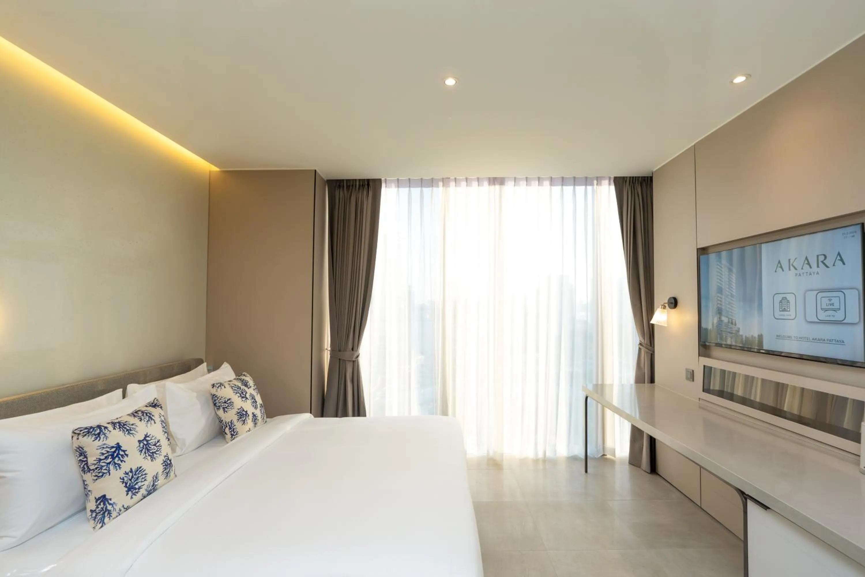 Bed in Akara Hotel Pattaya