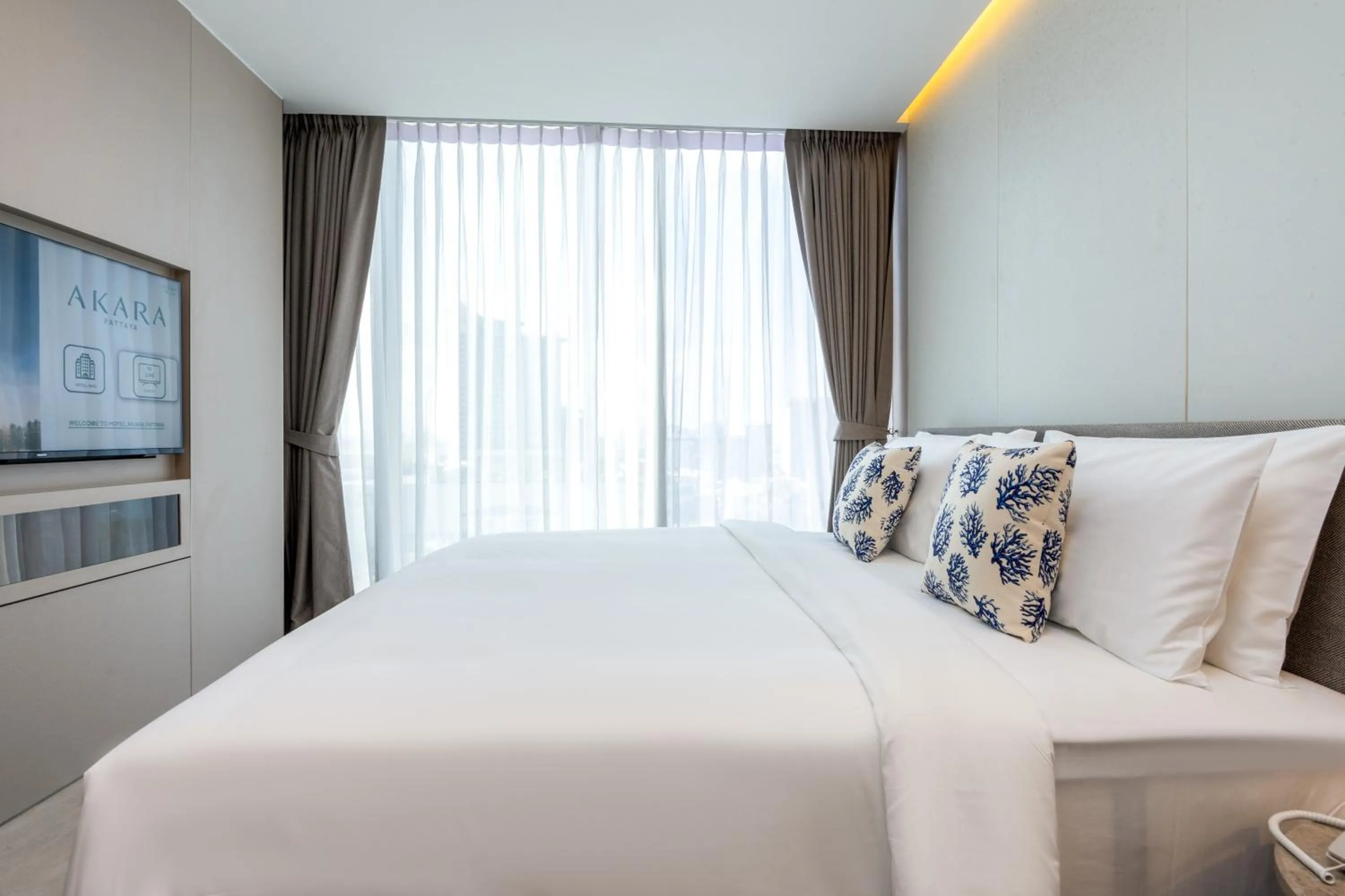 Bed in Akara Hotel Pattaya