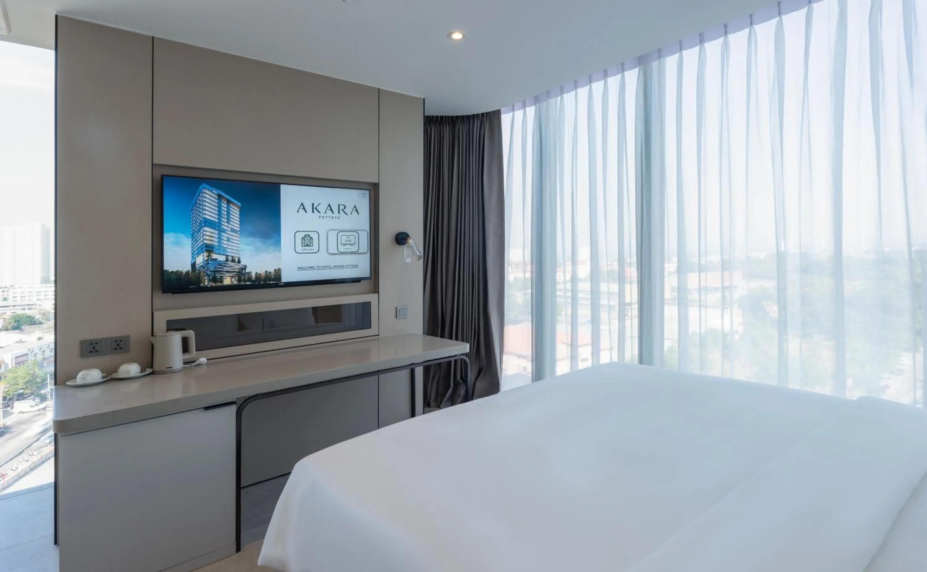 Bedroom, Bed in Akara Hotel Pattaya