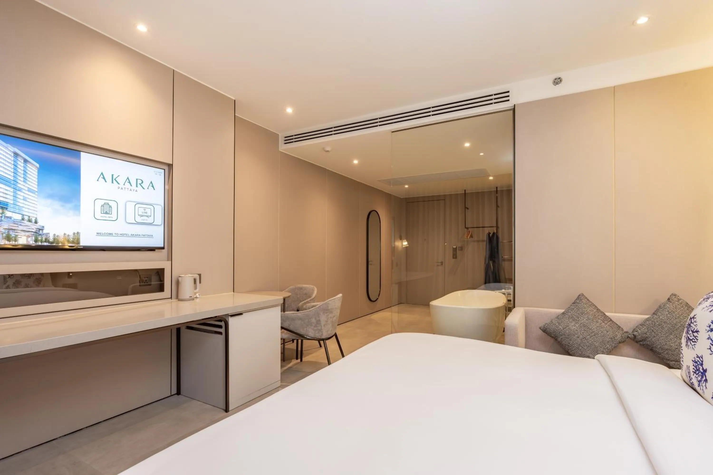 Bed in Akara Hotel Pattaya