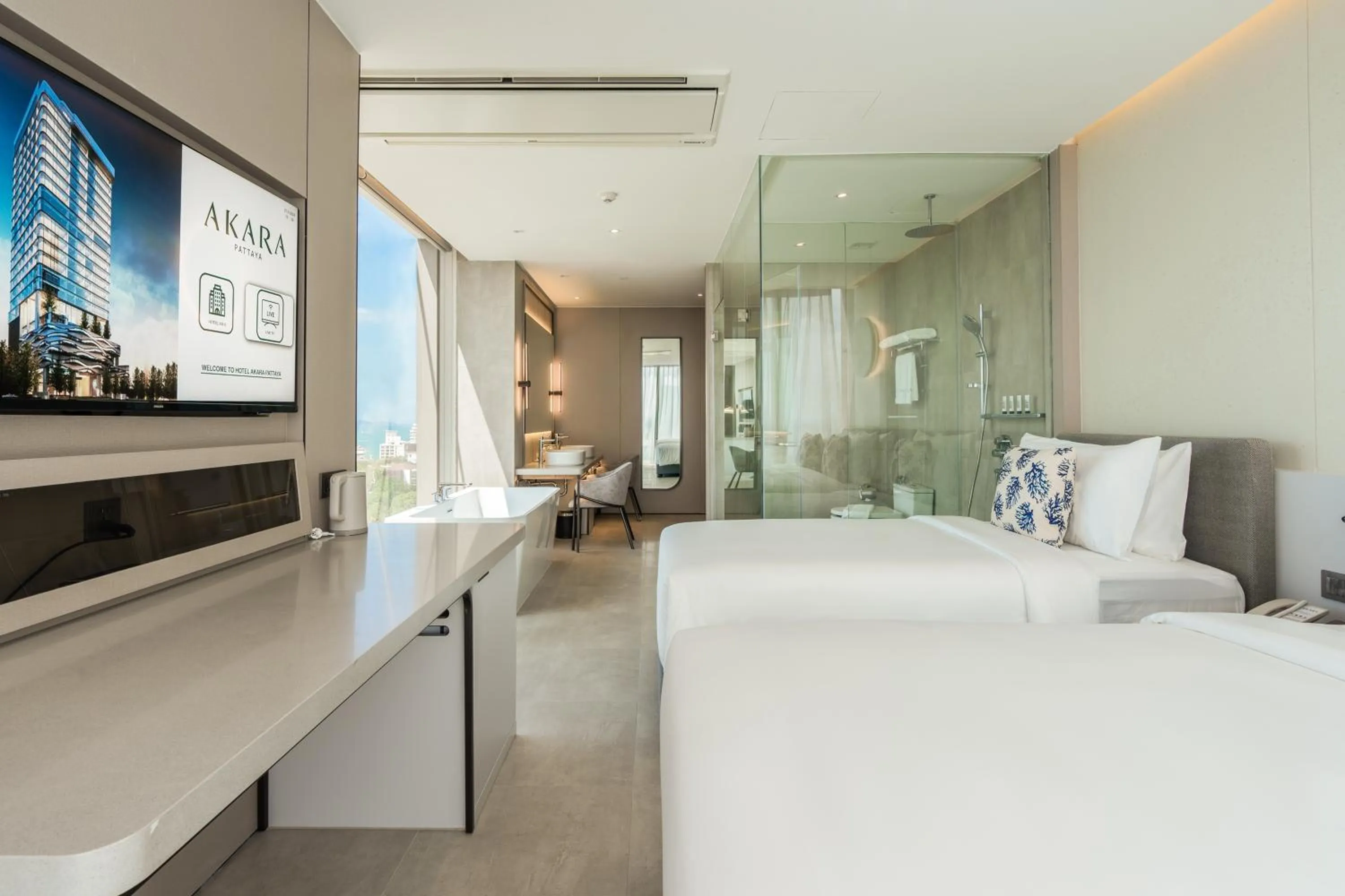 Bedroom, Bed in Akara Hotel Pattaya