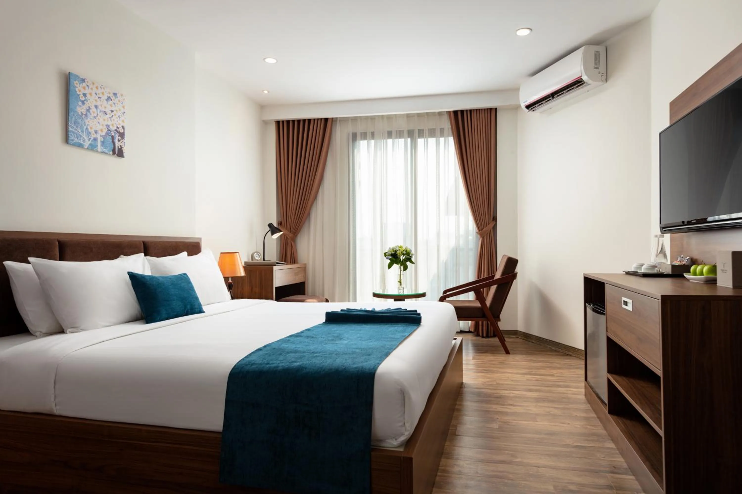 Bed in La Batisse Inn Hotel Hanoi