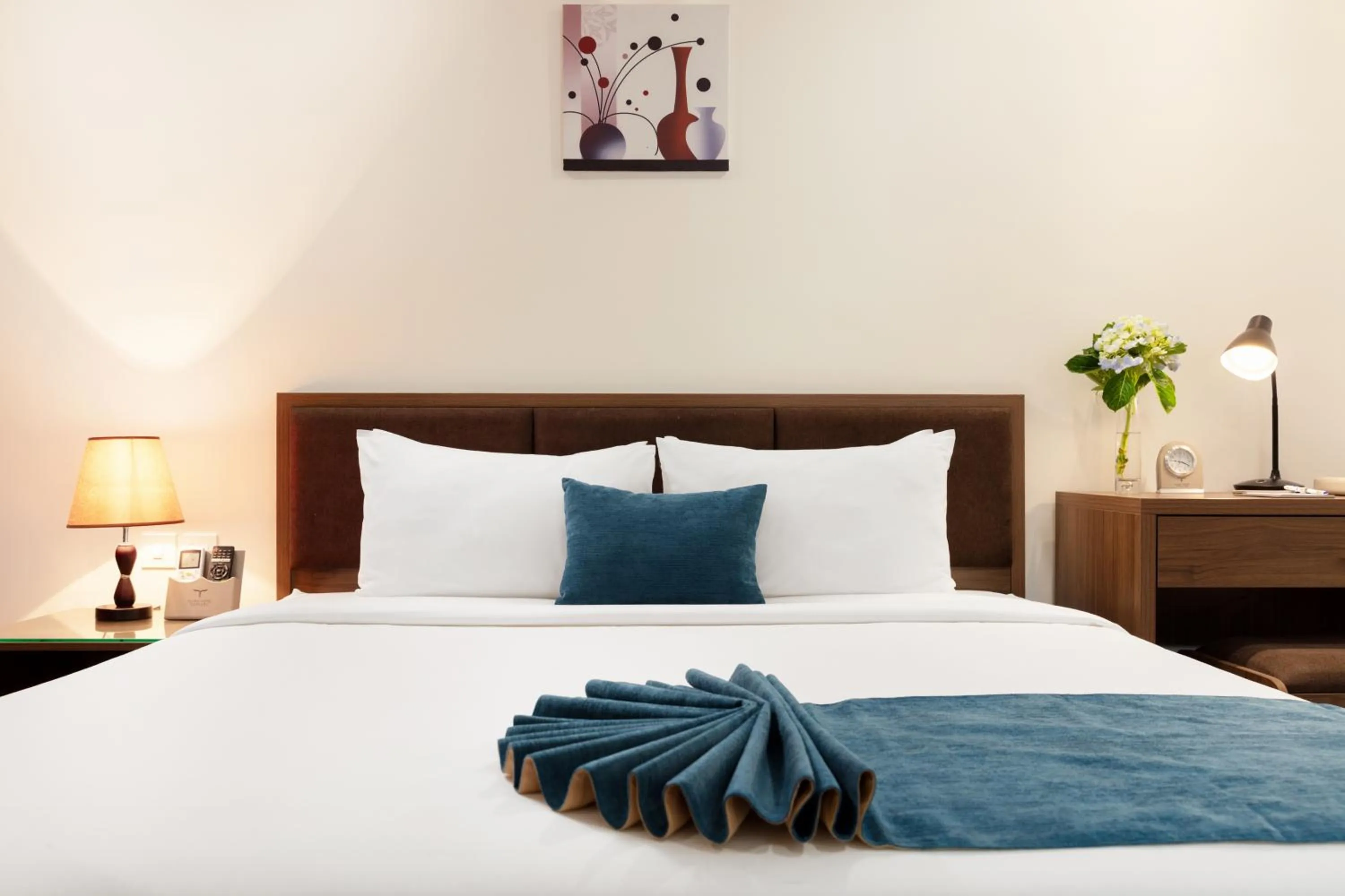 Bed in La Batisse Inn Hotel Hanoi