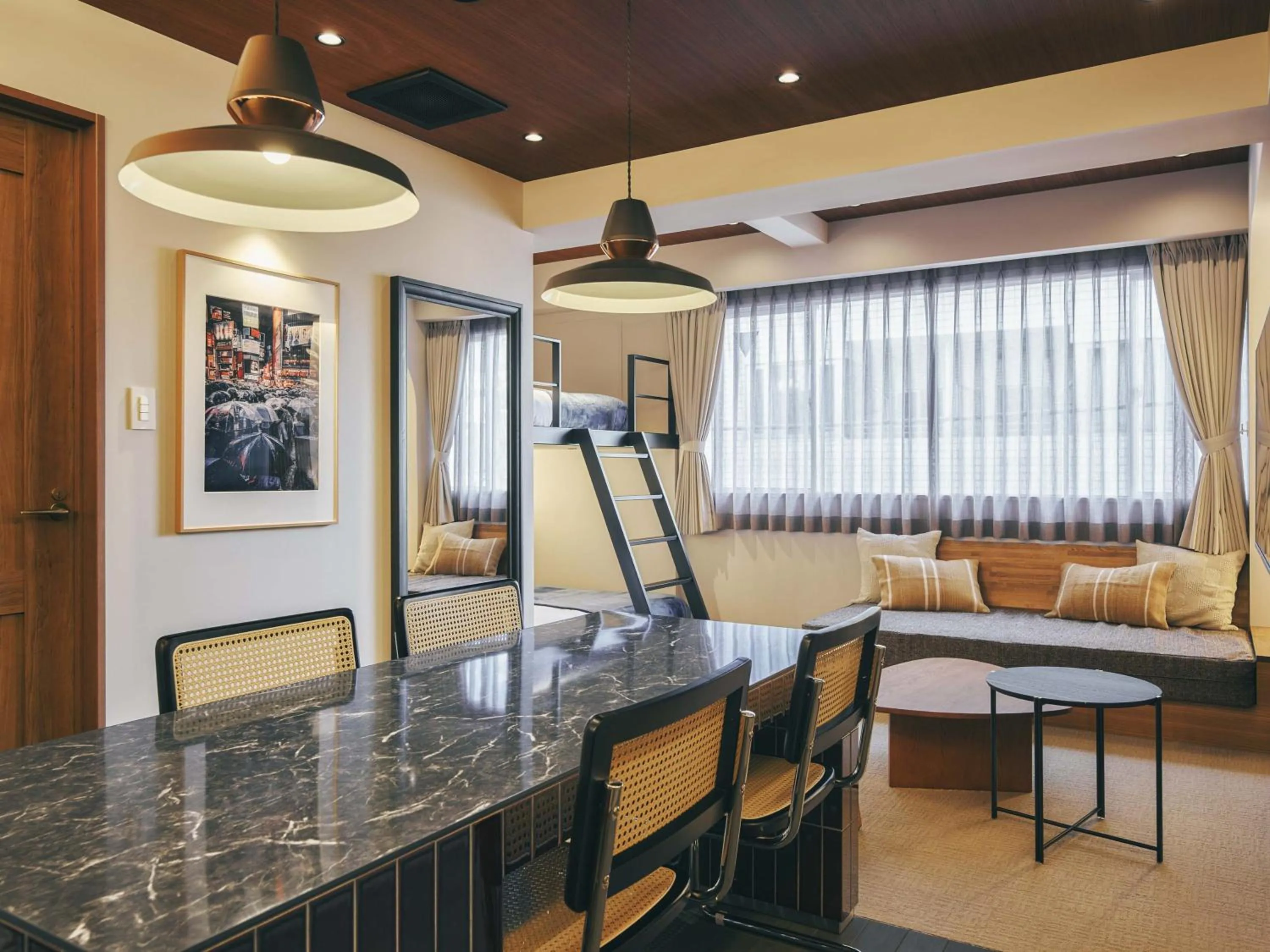 Living room in illi Mani Shibuya