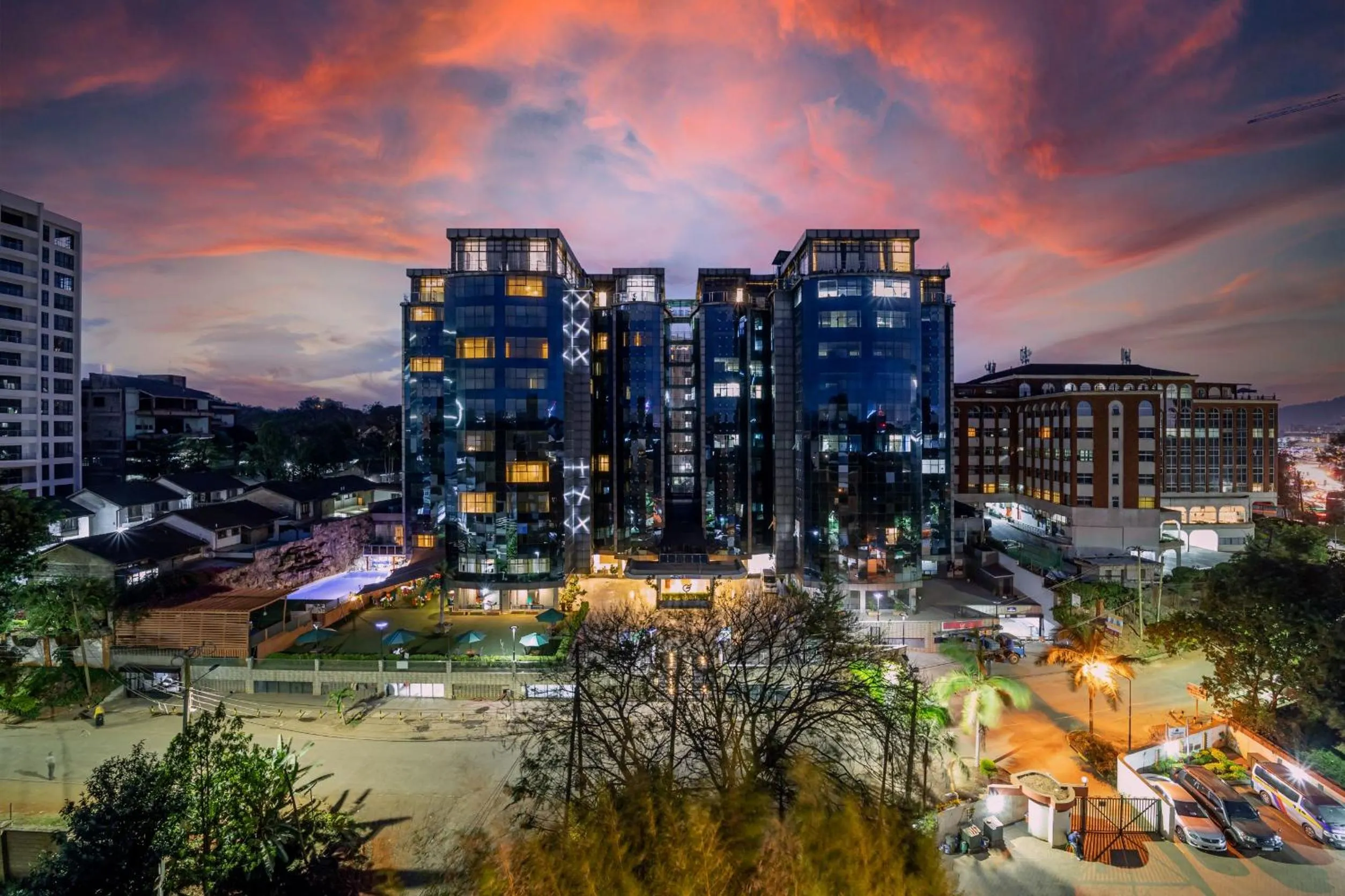 Property building in PrideInn Azure Hotel Nairobi Westlands