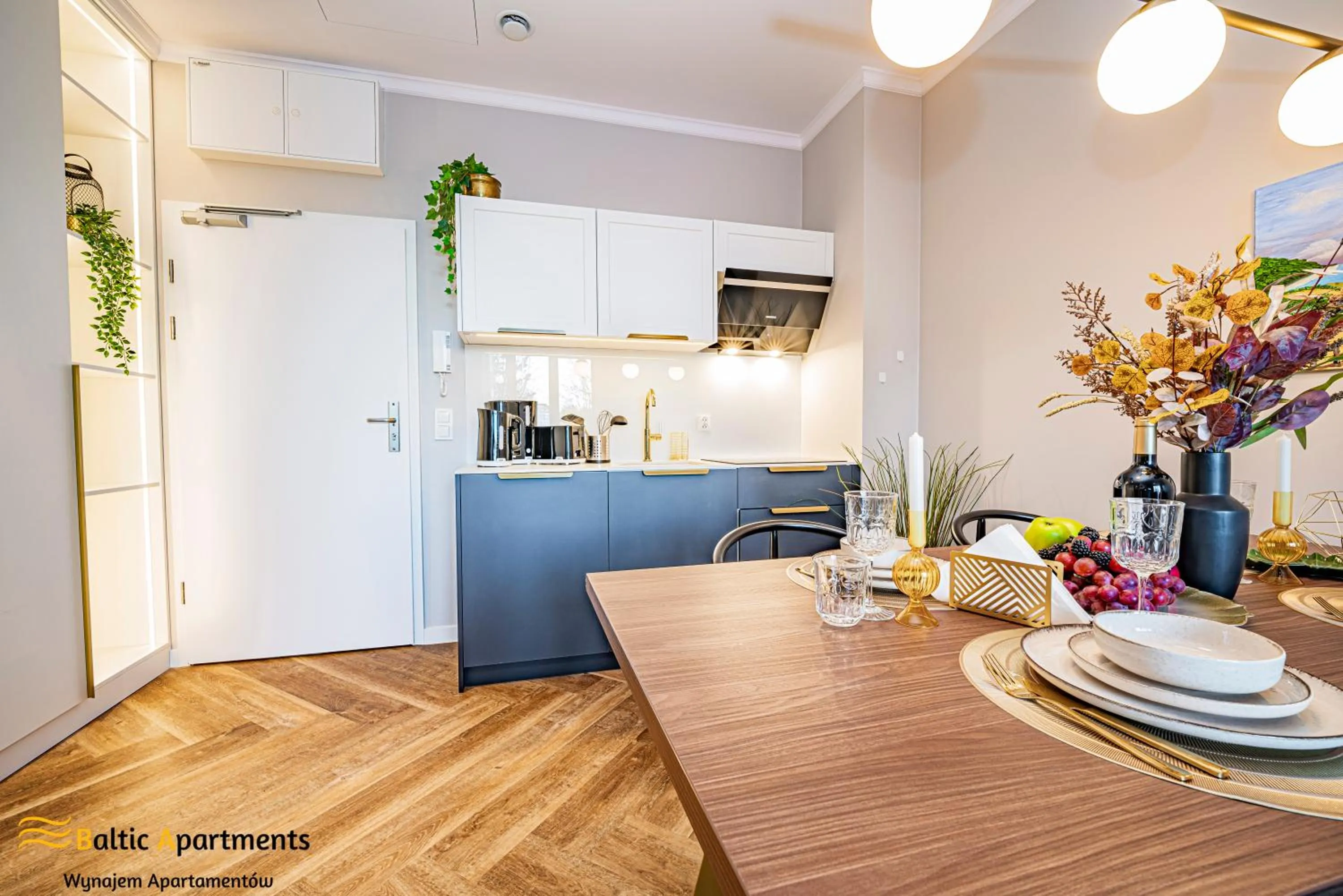 Kitchen or kitchenette in Seaside Garden Apartments & Wellness by Baltic Apartments