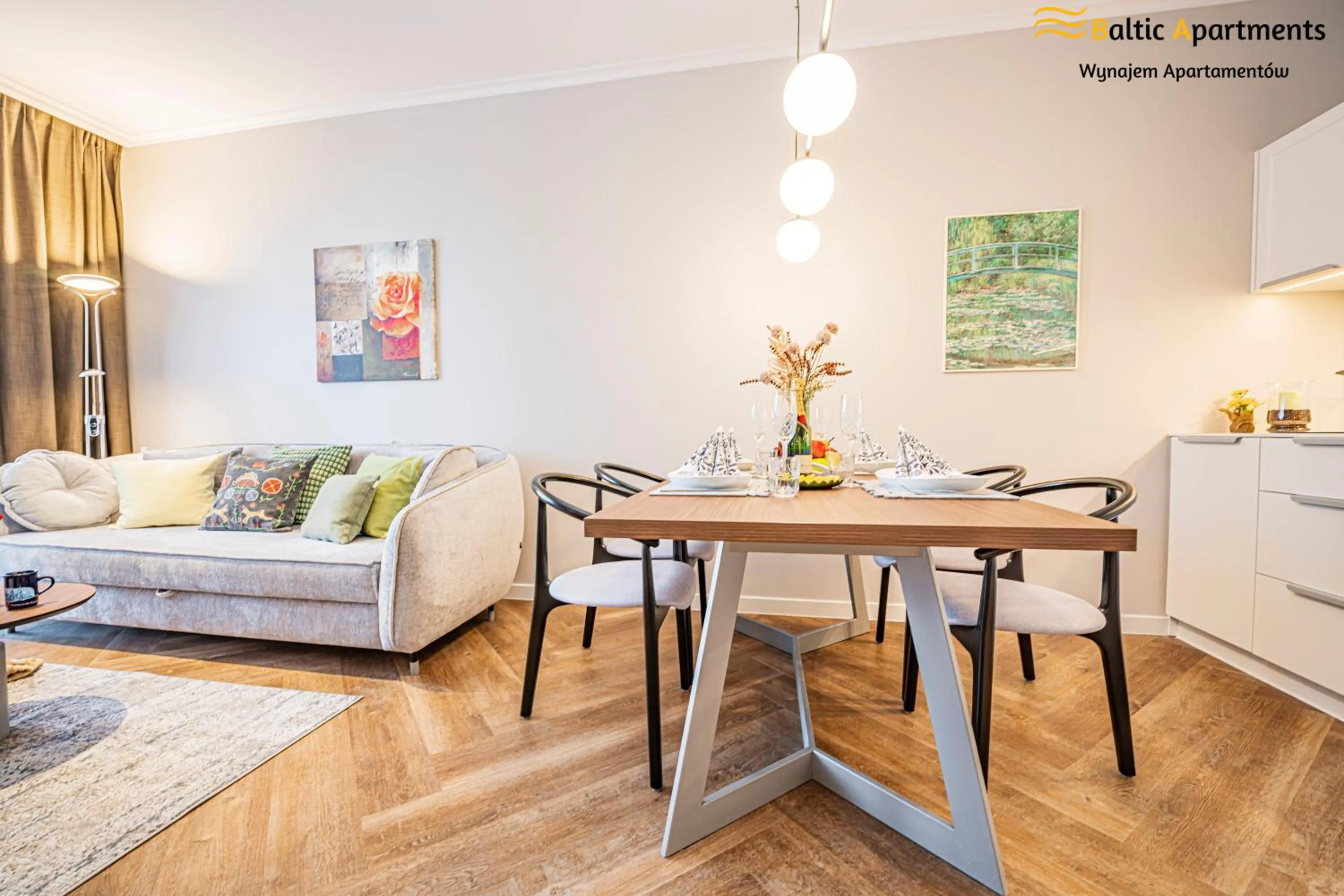 Kitchen or kitchenette in Seaside Garden Apartments & Wellness by Baltic Apartments