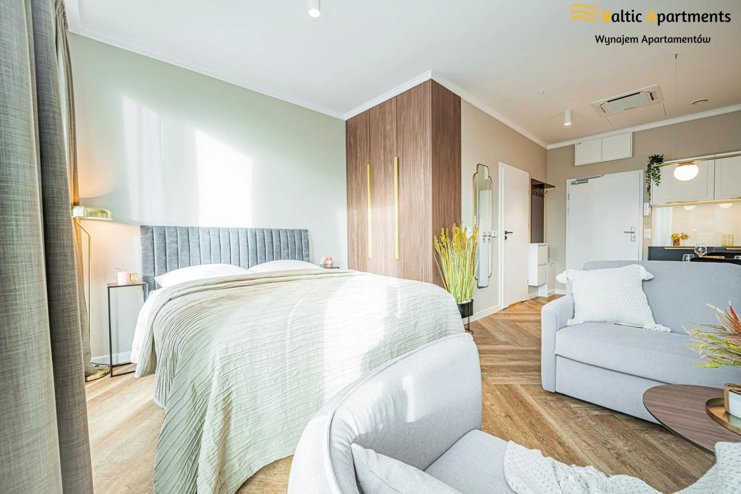 Bed in Seaside Garden Apartments & Wellness by Baltic Apartments