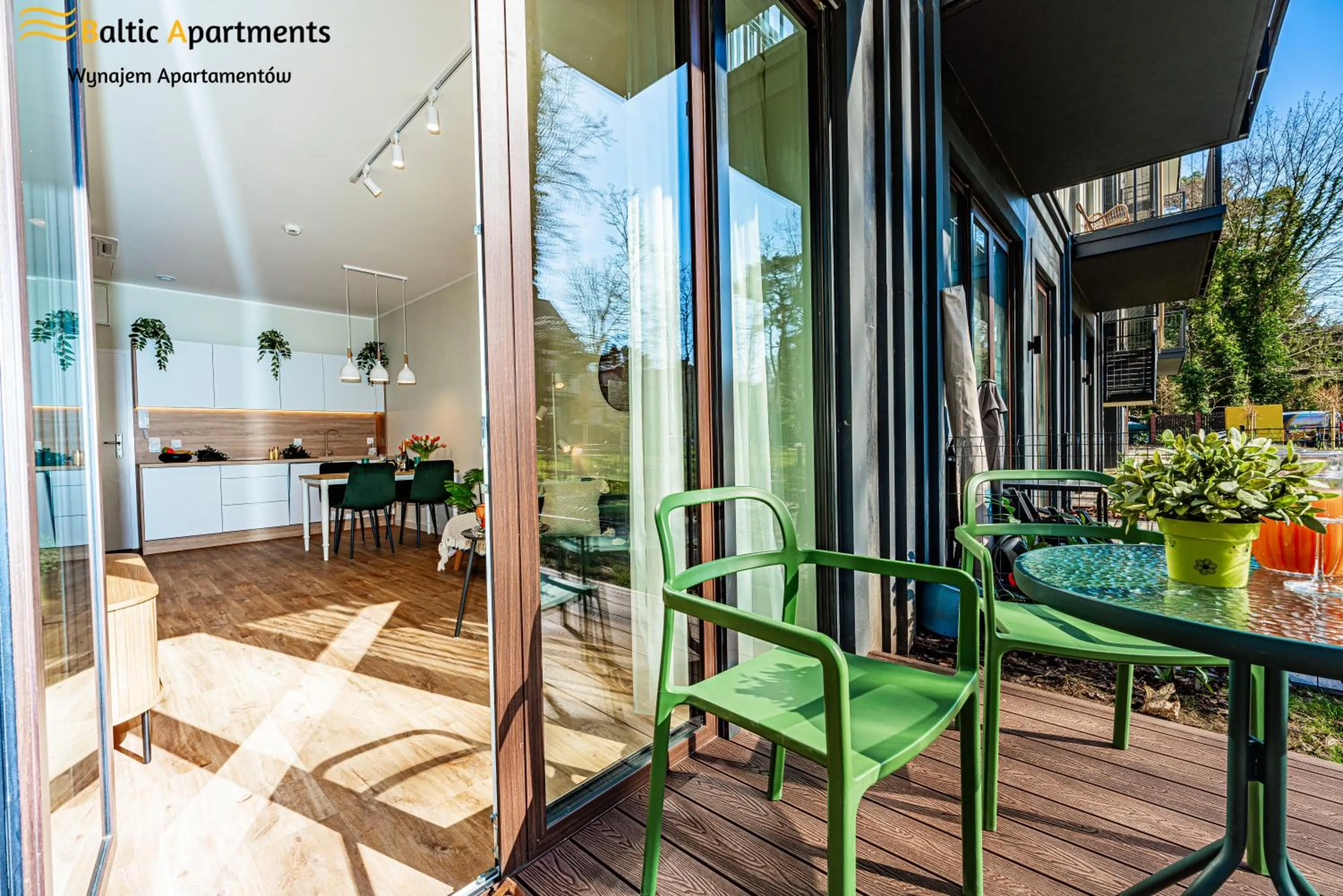 Balcony/Terrace in Seaside Garden Apartments & Wellness by Baltic Apartments