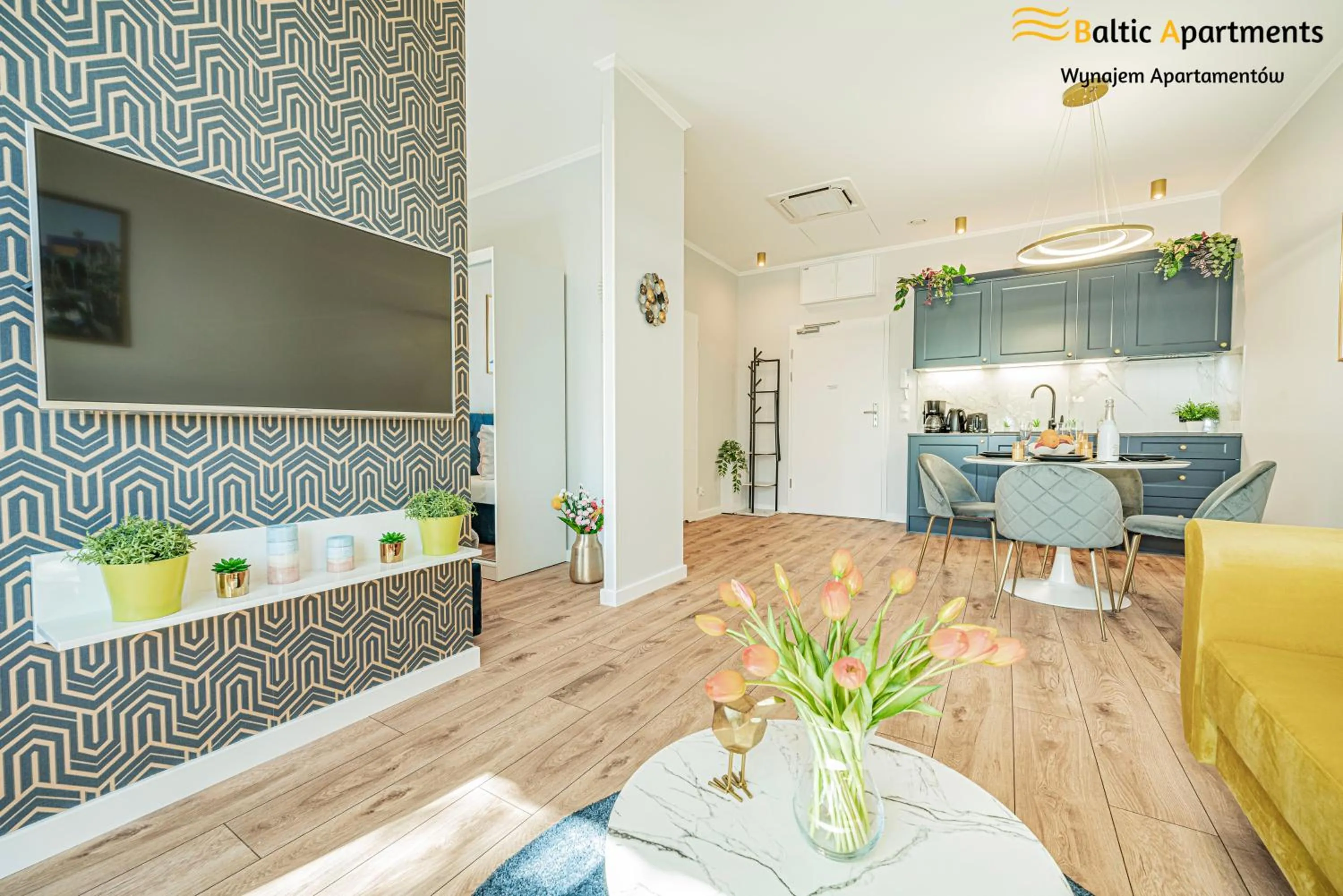 TV and multimedia in Seaside Garden Apartments & Wellness by Baltic Apartments