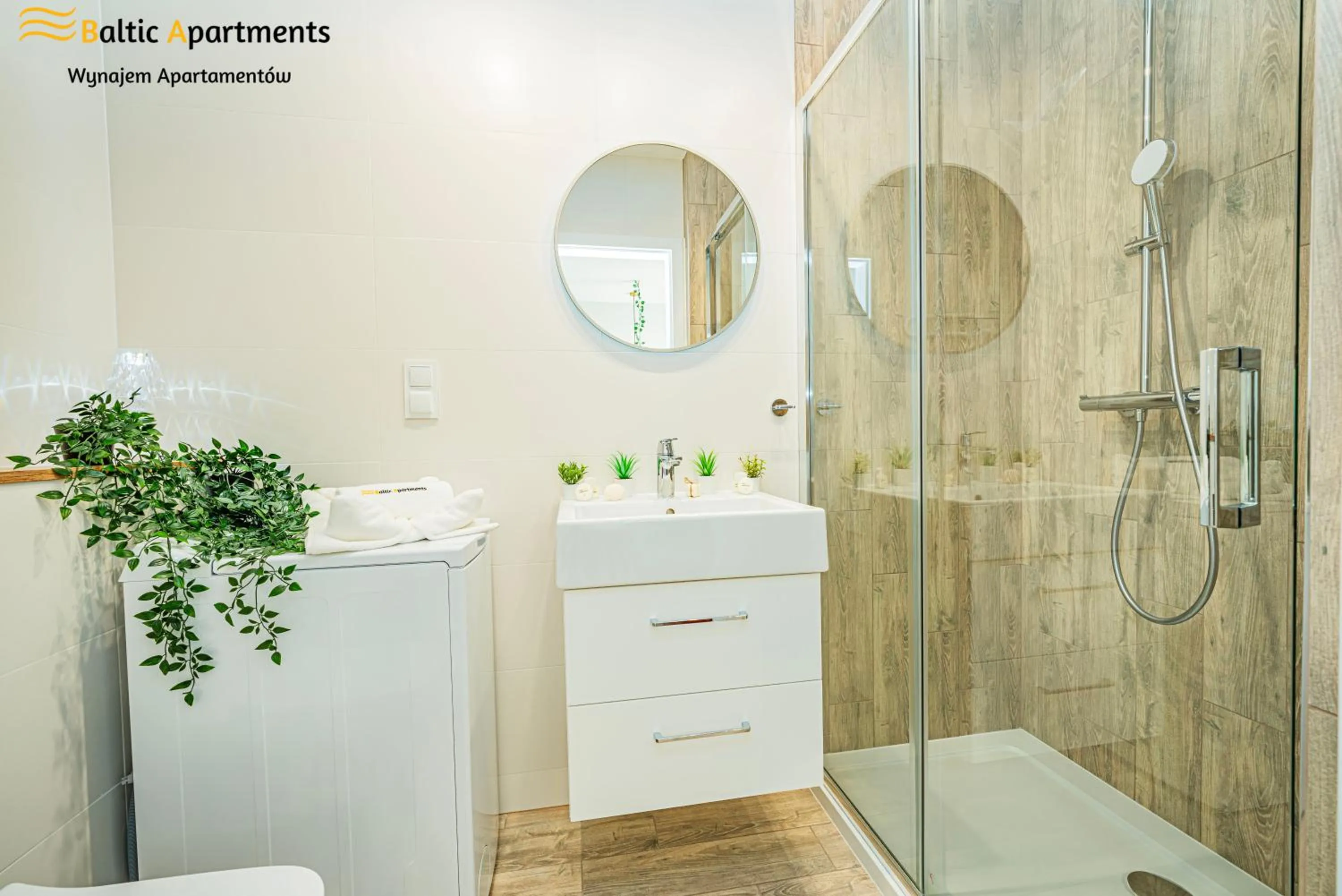 Shower in Seaside Garden Apartments & Wellness by Baltic Apartments