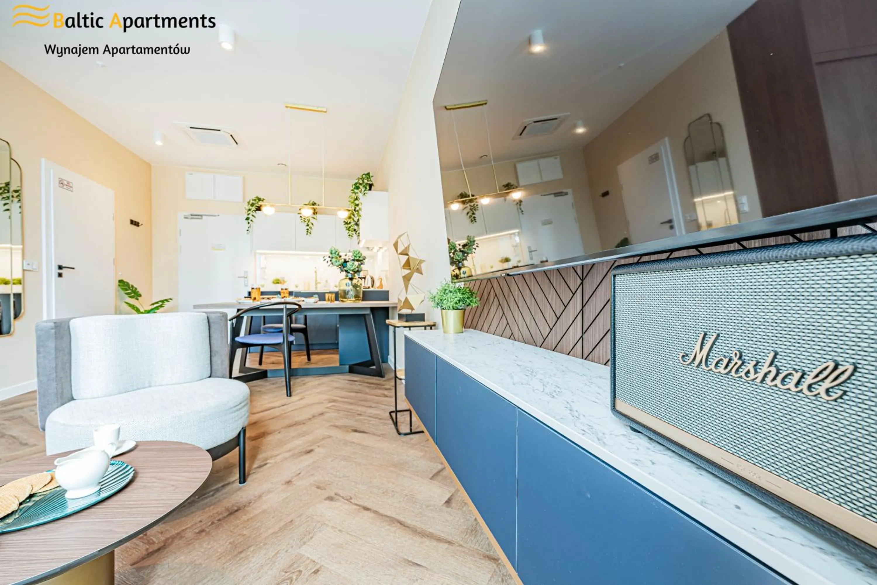 TV and multimedia in Seaside Garden Apartments & Wellness by Baltic Apartments