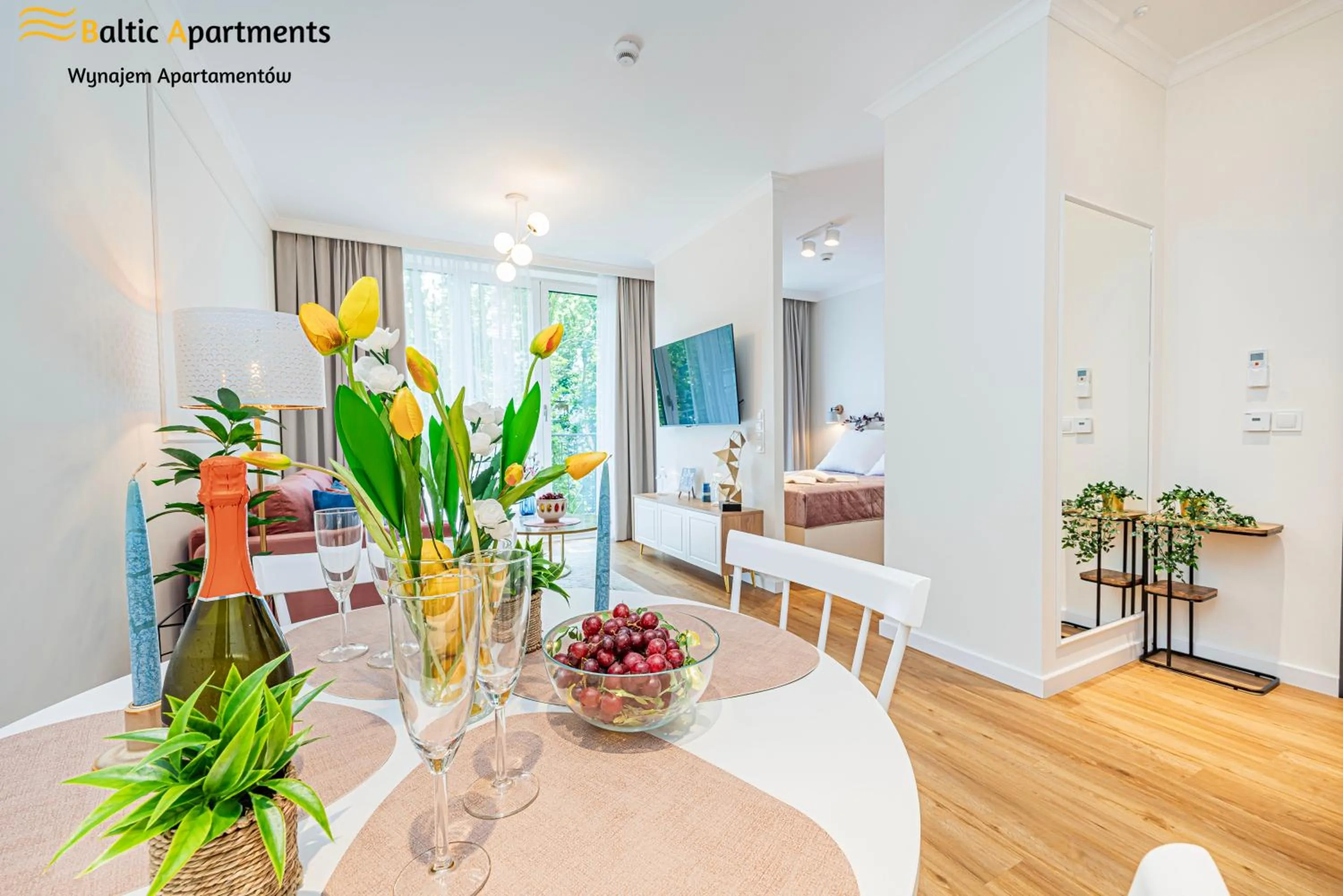 TV and multimedia in Seaside Garden Apartments & Wellness by Baltic Apartments