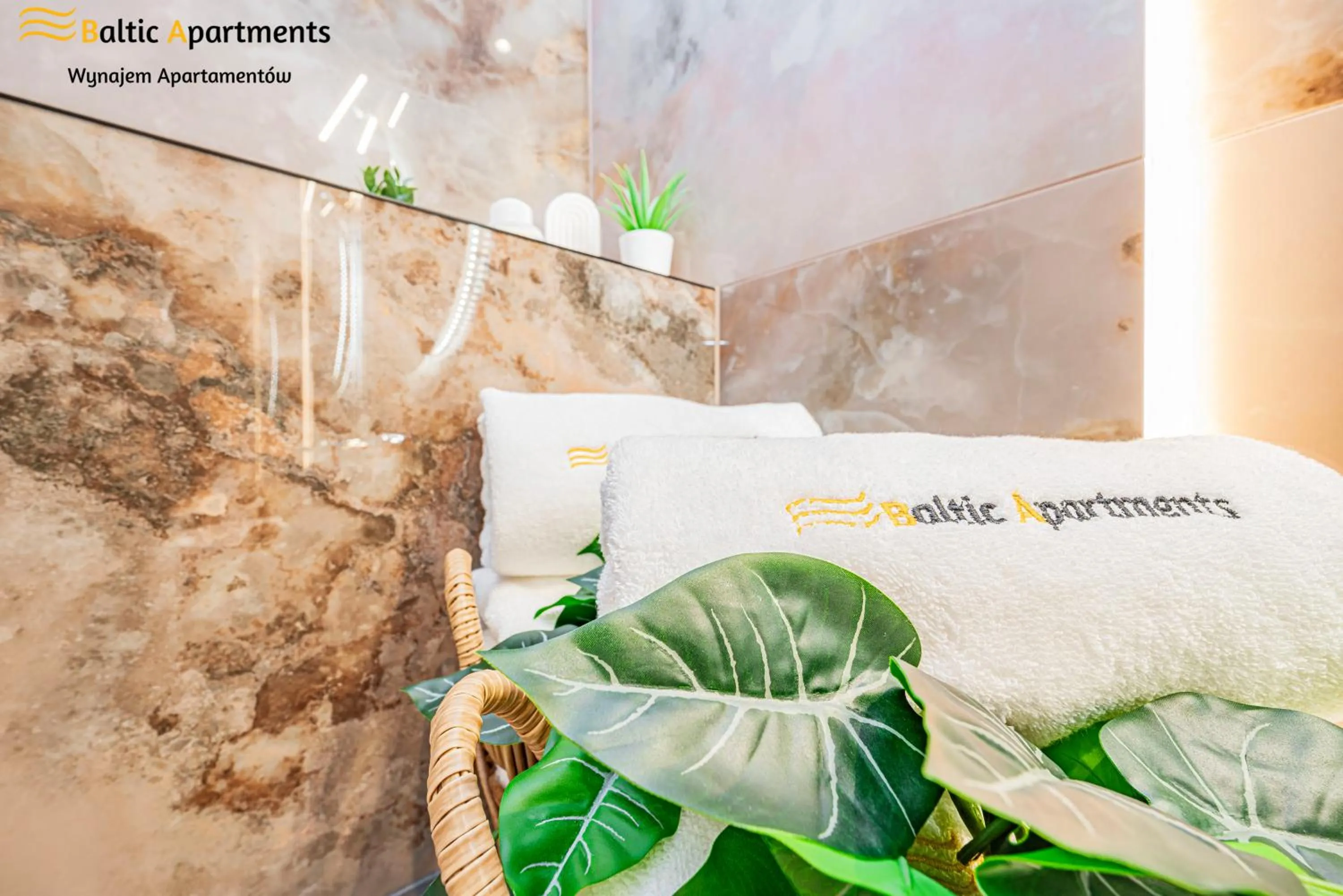 towels, Bed in Seaside Garden Apartments & Wellness by Baltic Apartments