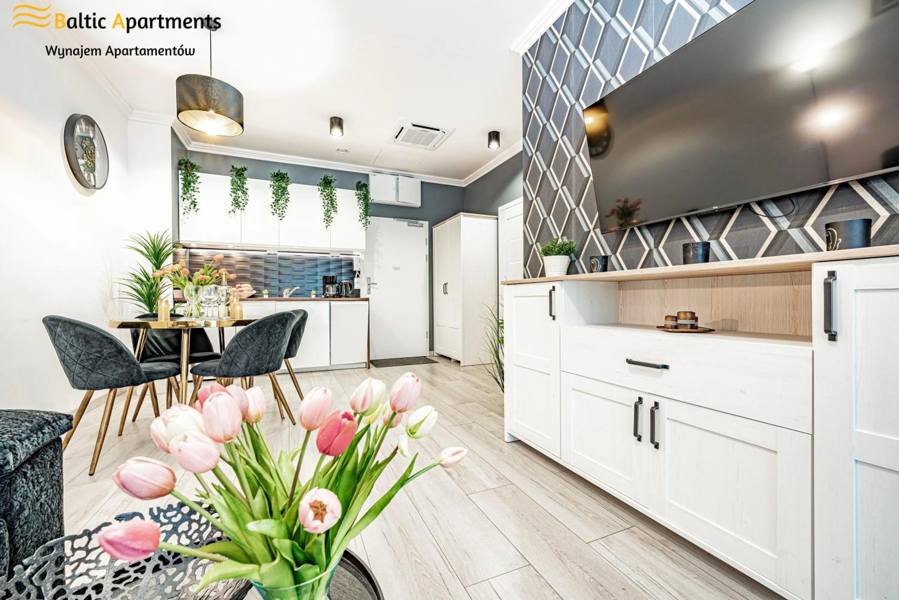 TV and multimedia in Seaside Garden Apartments & Wellness by Baltic Apartments