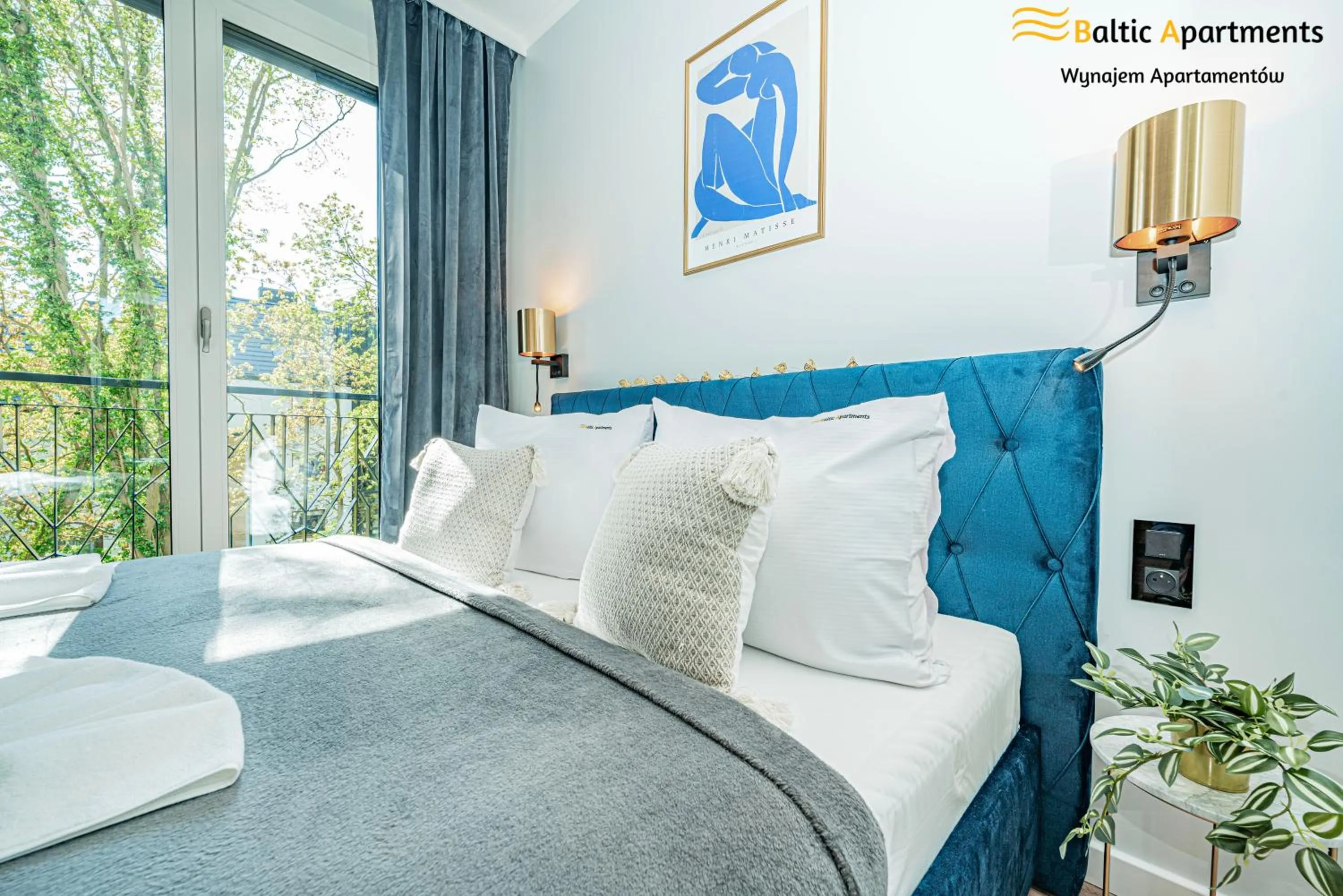 Bed in Seaside Garden Apartments & Wellness by Baltic Apartments