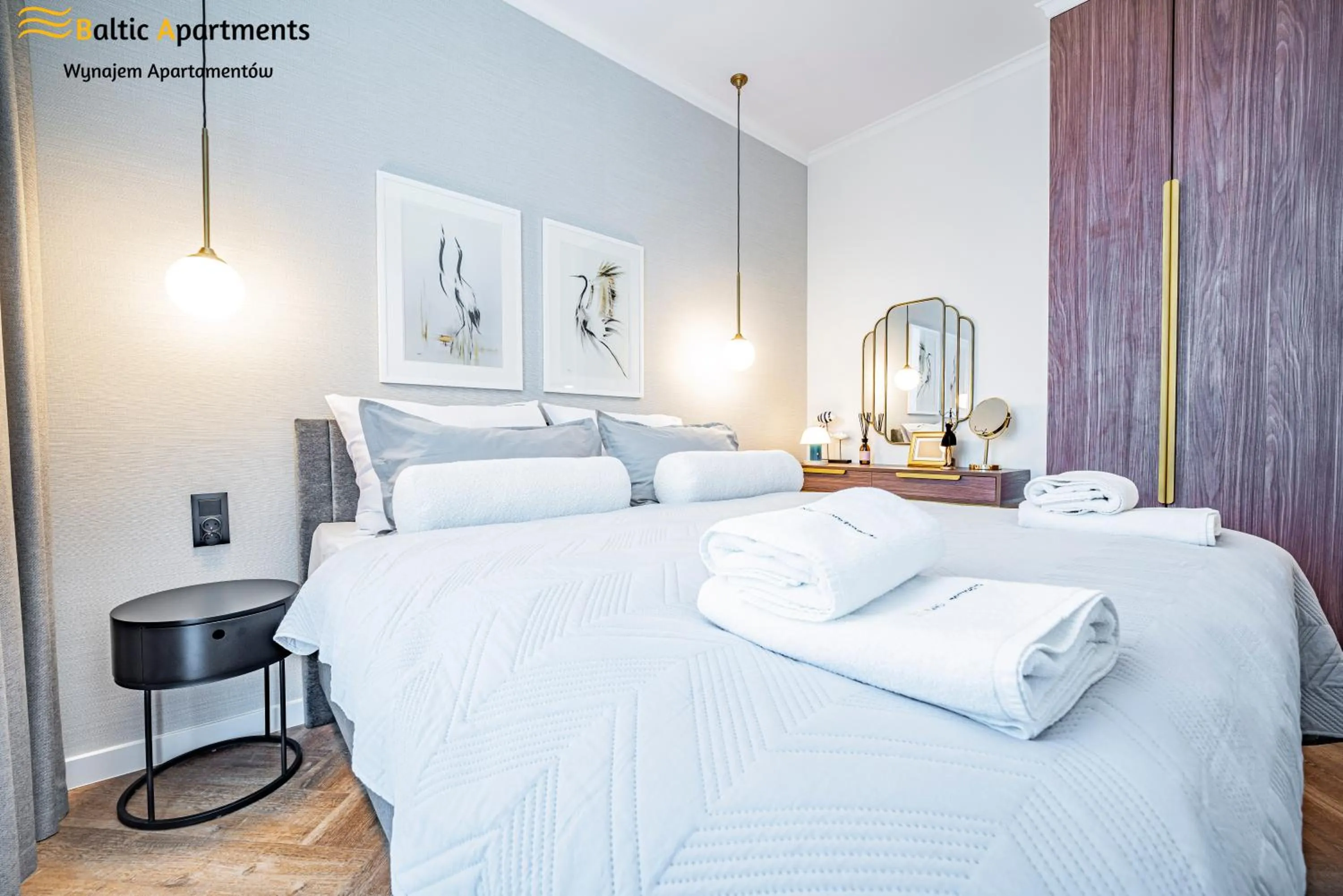 Bed in Seaside Garden Apartments & Wellness by Baltic Apartments