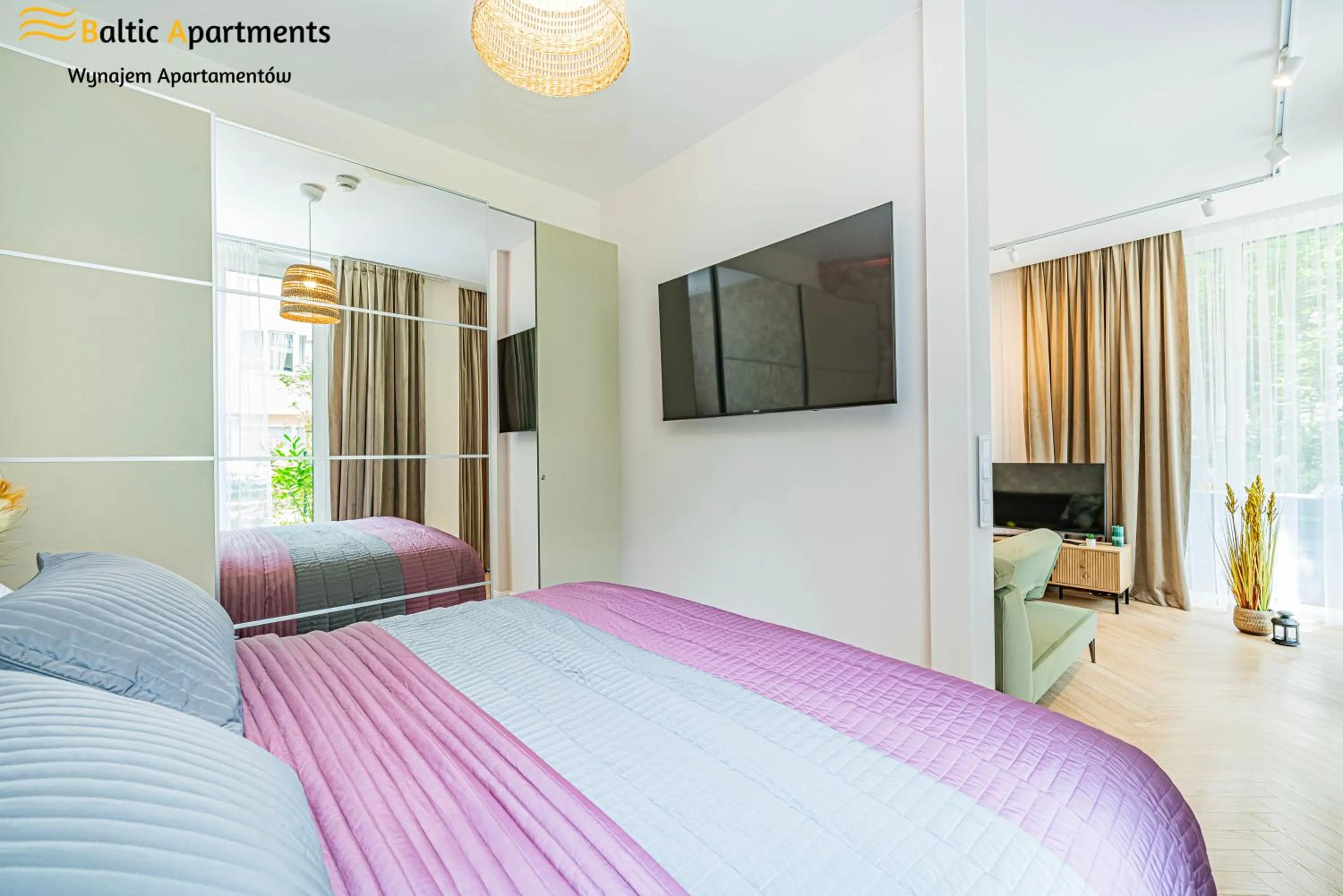 Bed in Seaside Garden Apartments & Wellness by Baltic Apartments