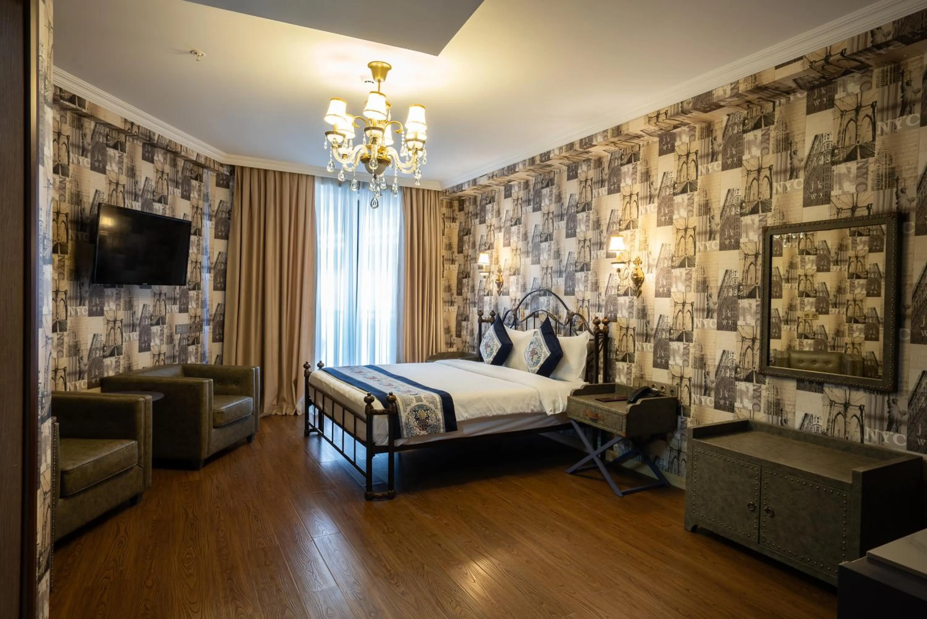 Bedroom, Bed in Panorama Lisi Grand Hotel