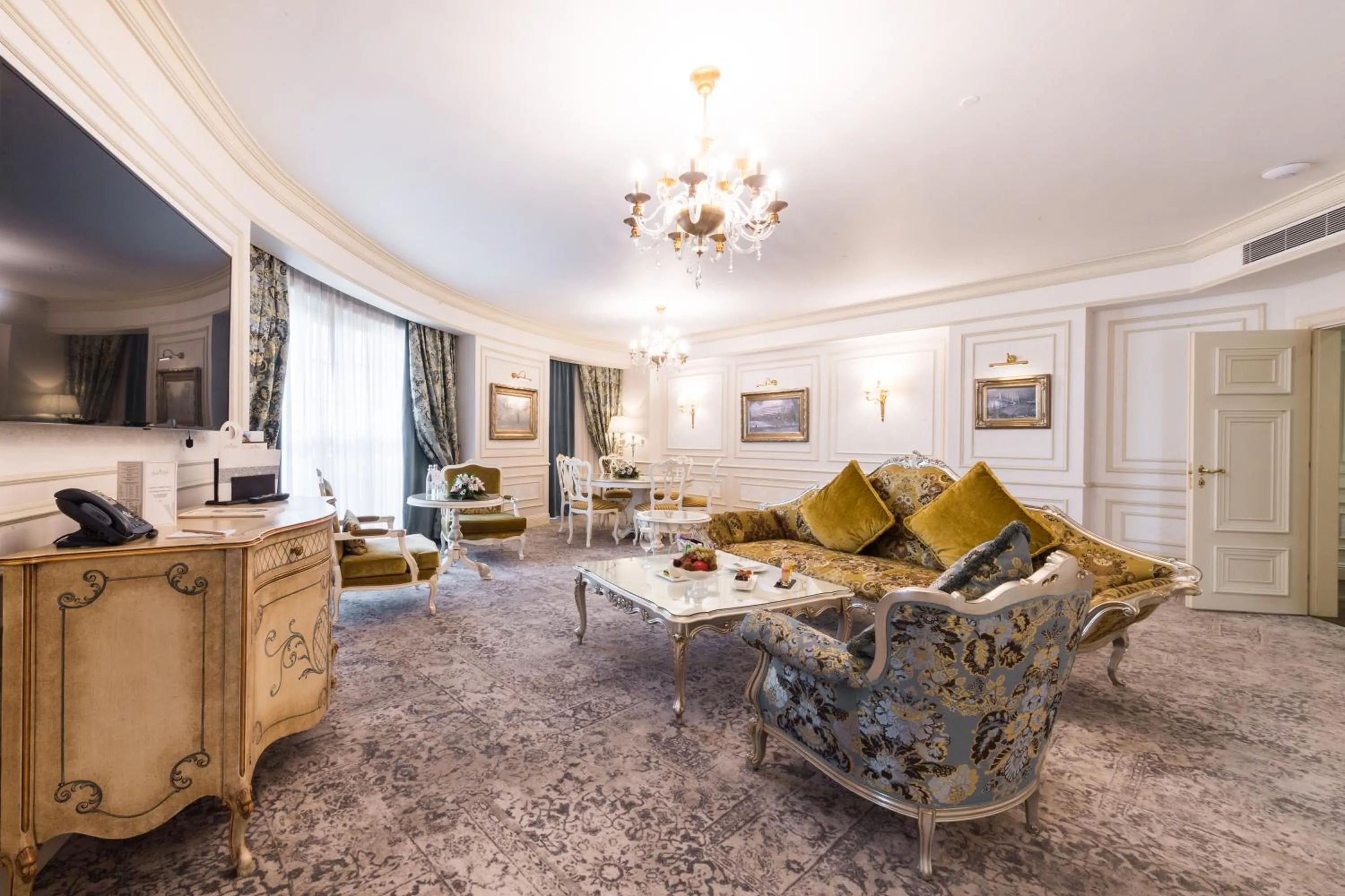 Seating area in Rixos Khadisha Shymkent